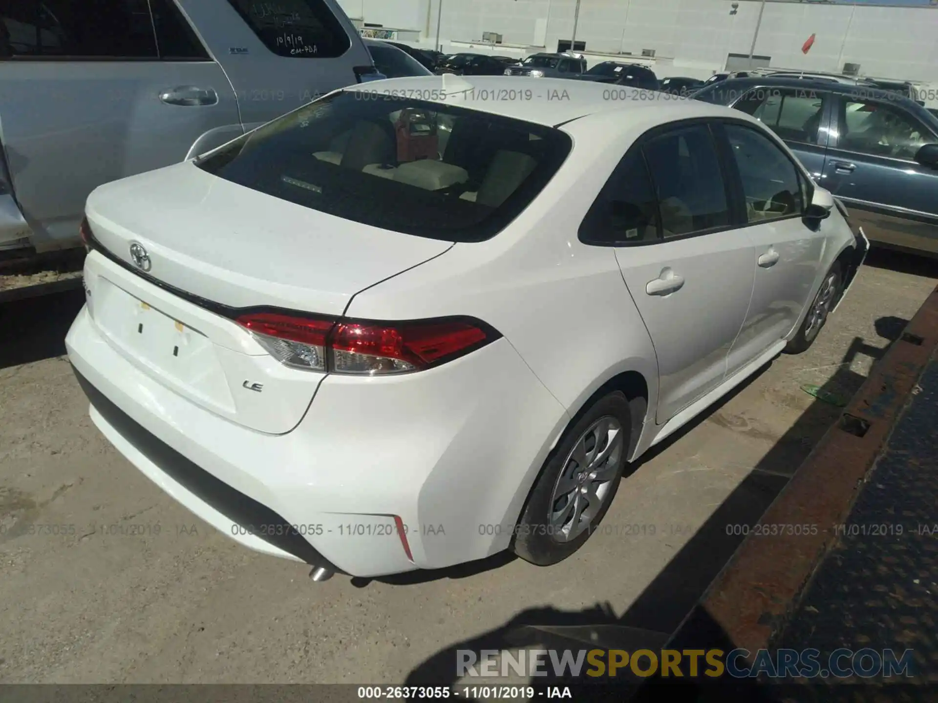 4 Photograph of a damaged car JTDEPRAE5LJ027368 TOYOTA COROLLA 2020