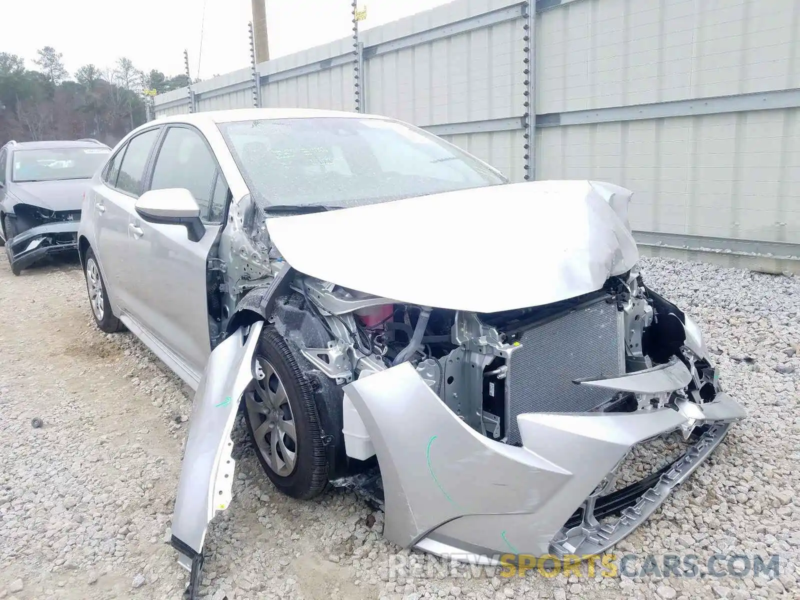 1 Photograph of a damaged car JTDEPRAE5LJ027466 TOYOTA COROLLA 2020