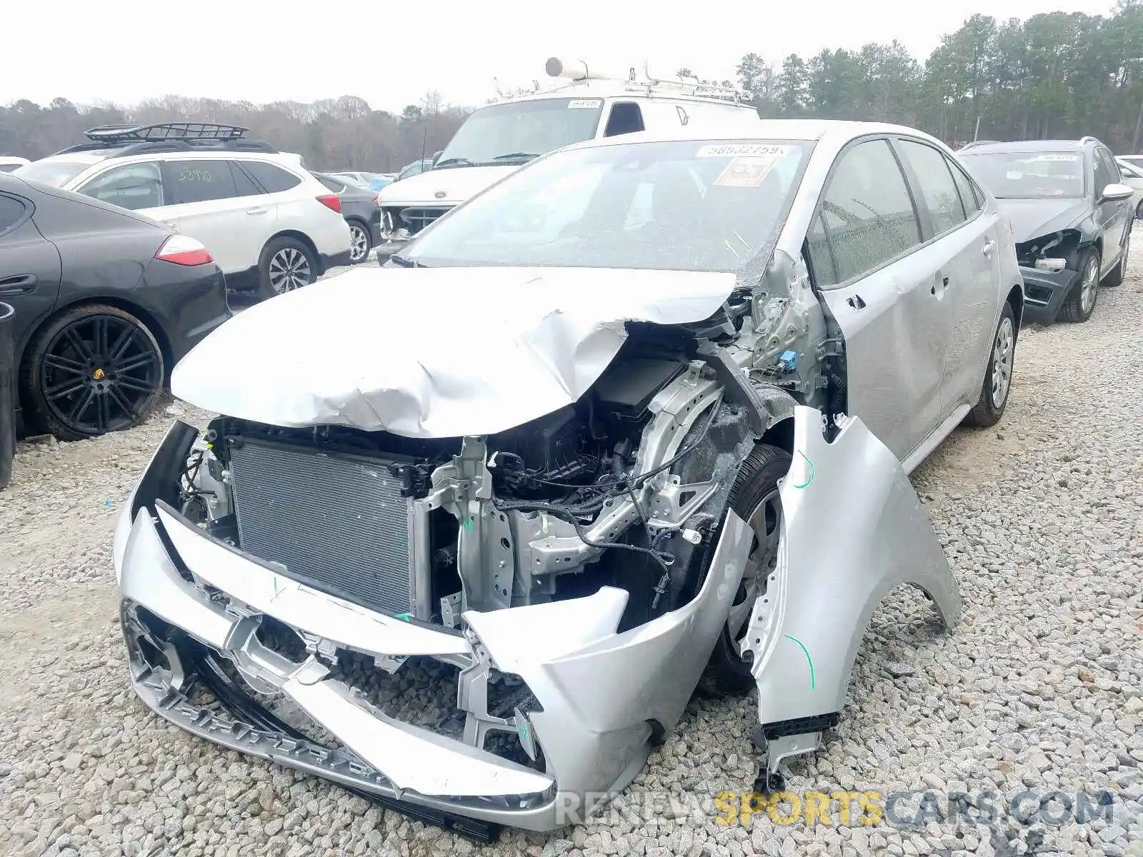 2 Photograph of a damaged car JTDEPRAE5LJ027466 TOYOTA COROLLA 2020