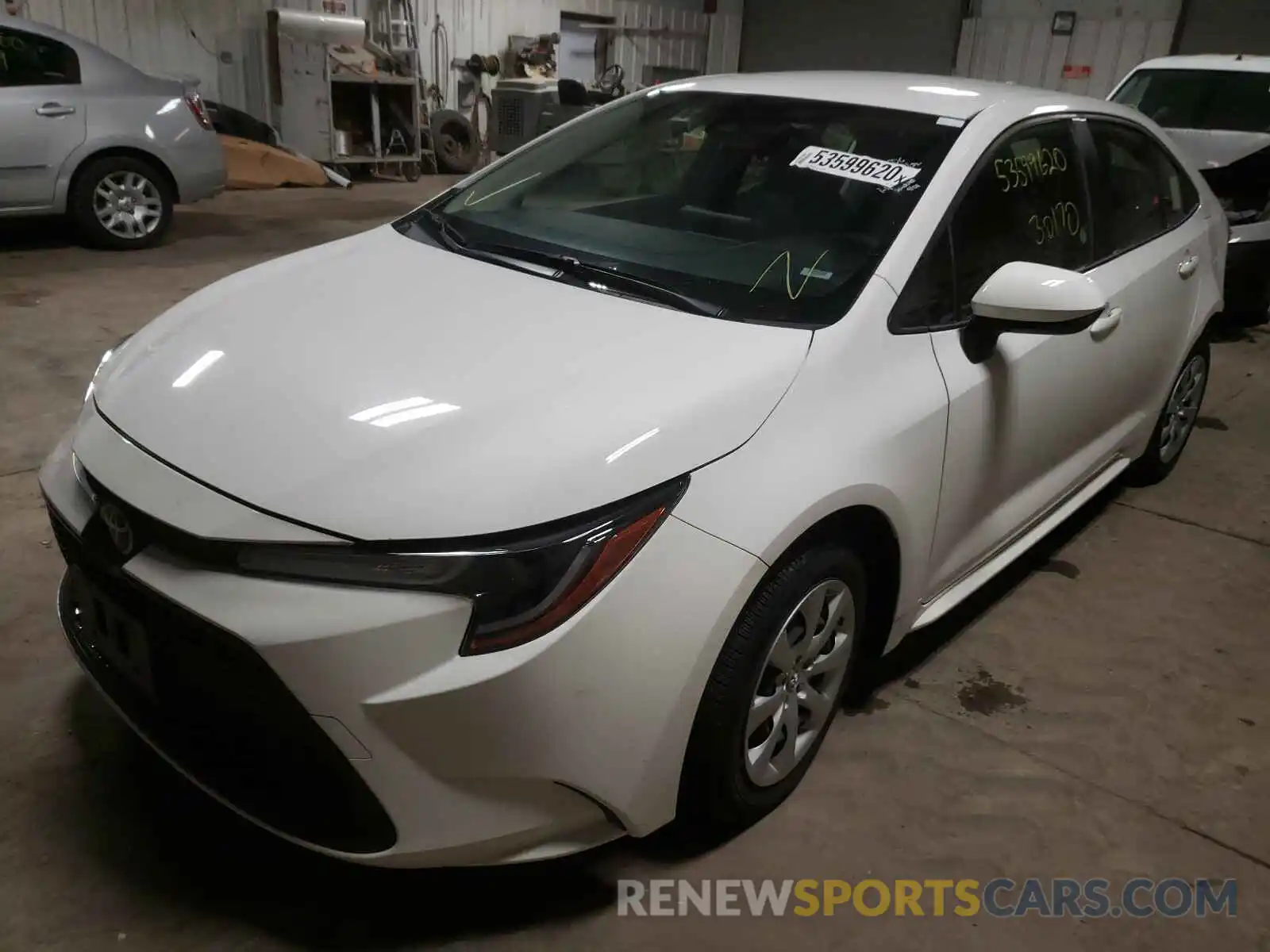 2 Photograph of a damaged car JTDEPRAE5LJ027564 TOYOTA COROLLA 2020