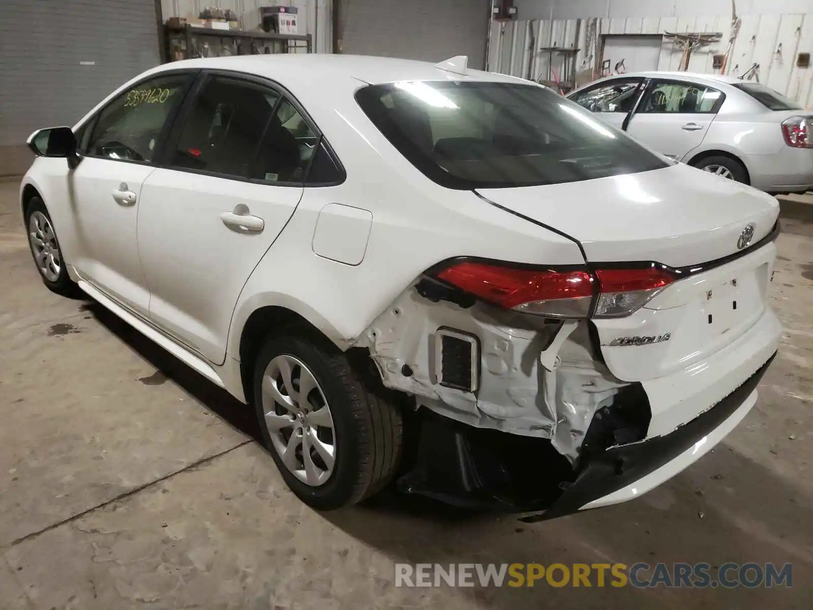 3 Photograph of a damaged car JTDEPRAE5LJ027564 TOYOTA COROLLA 2020