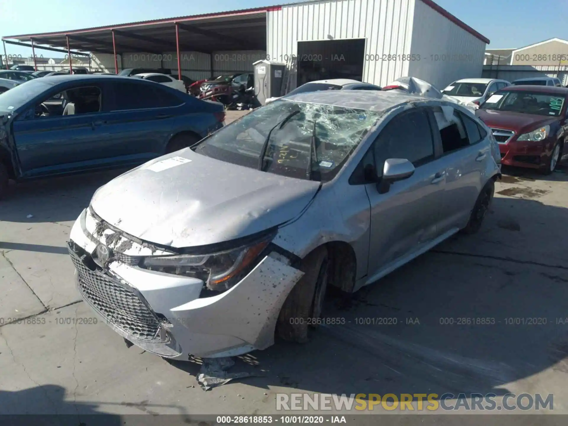 2 Photograph of a damaged car JTDEPRAE5LJ027631 TOYOTA COROLLA 2020