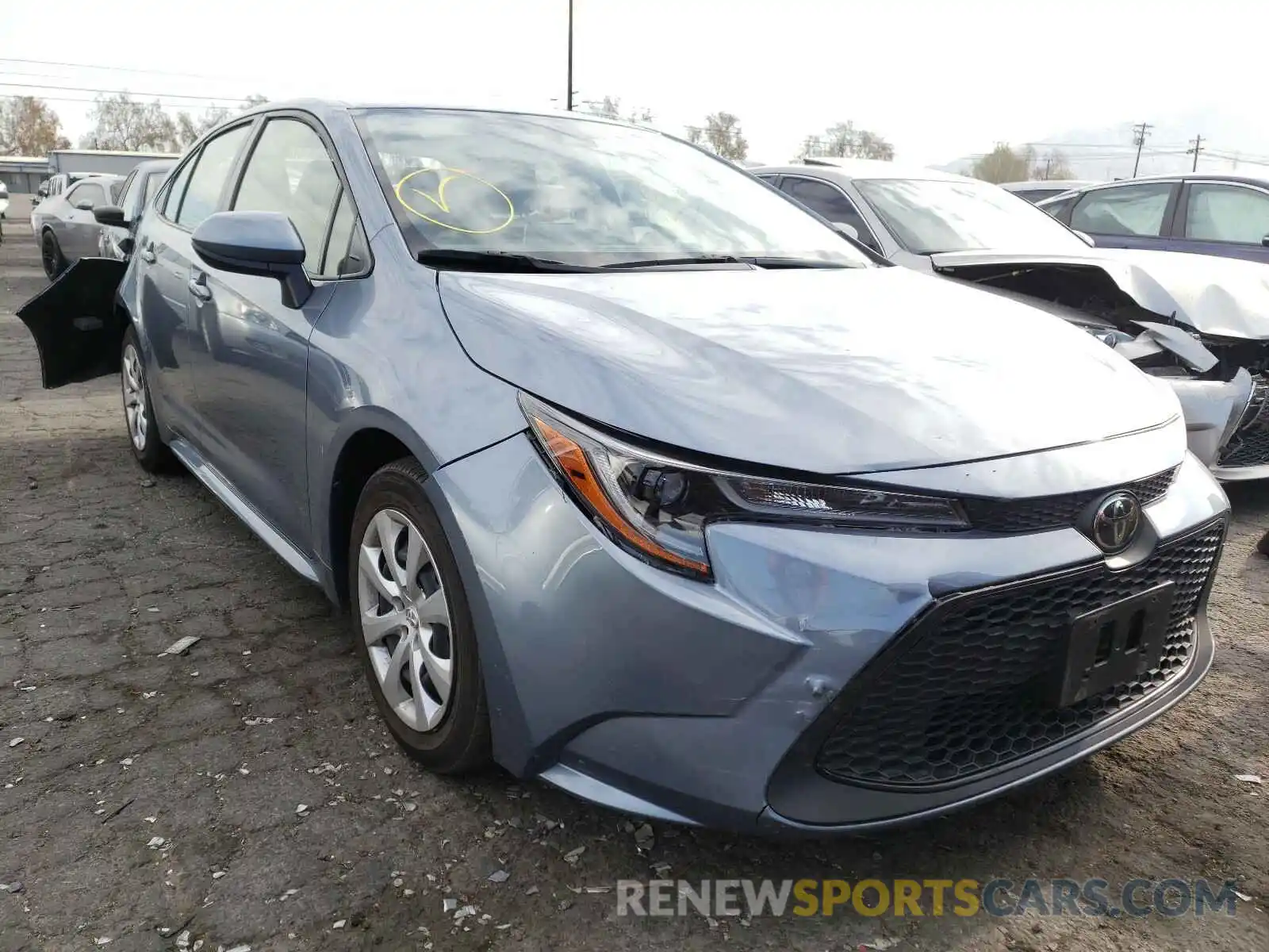 1 Photograph of a damaged car JTDEPRAE5LJ028066 TOYOTA COROLLA 2020