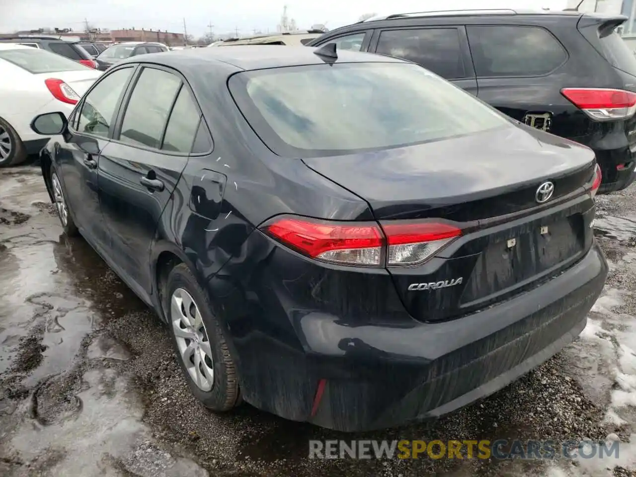 3 Photograph of a damaged car JTDEPRAE5LJ029153 TOYOTA COROLLA 2020