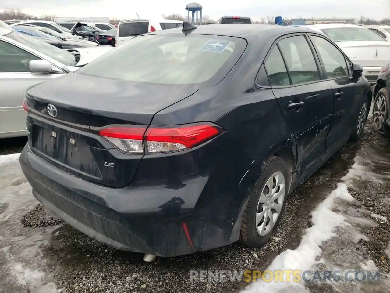 4 Photograph of a damaged car JTDEPRAE5LJ029153 TOYOTA COROLLA 2020