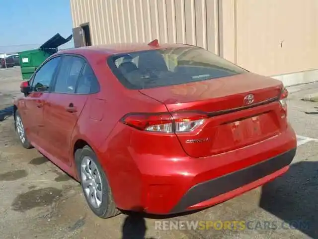 3 Photograph of a damaged car JTDEPRAE5LJ029217 TOYOTA COROLLA 2020