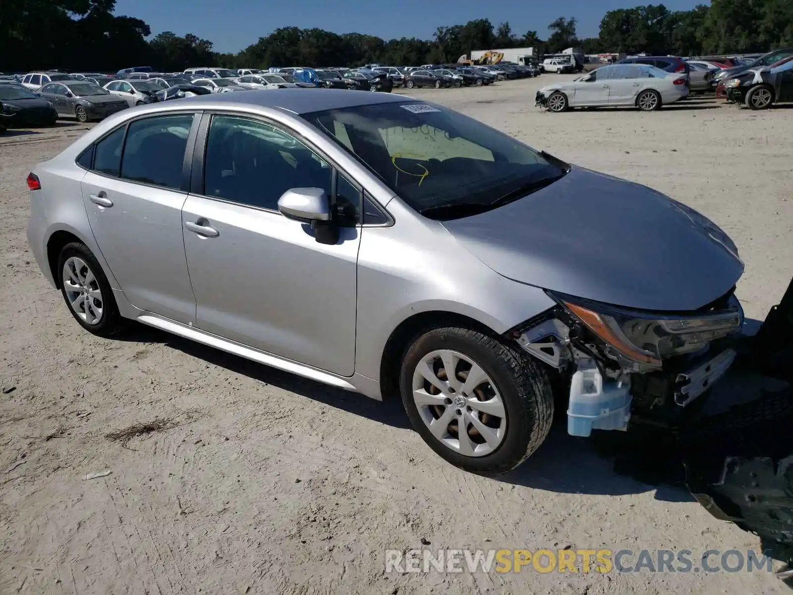 1 Photograph of a damaged car JTDEPRAE5LJ029377 TOYOTA COROLLA 2020