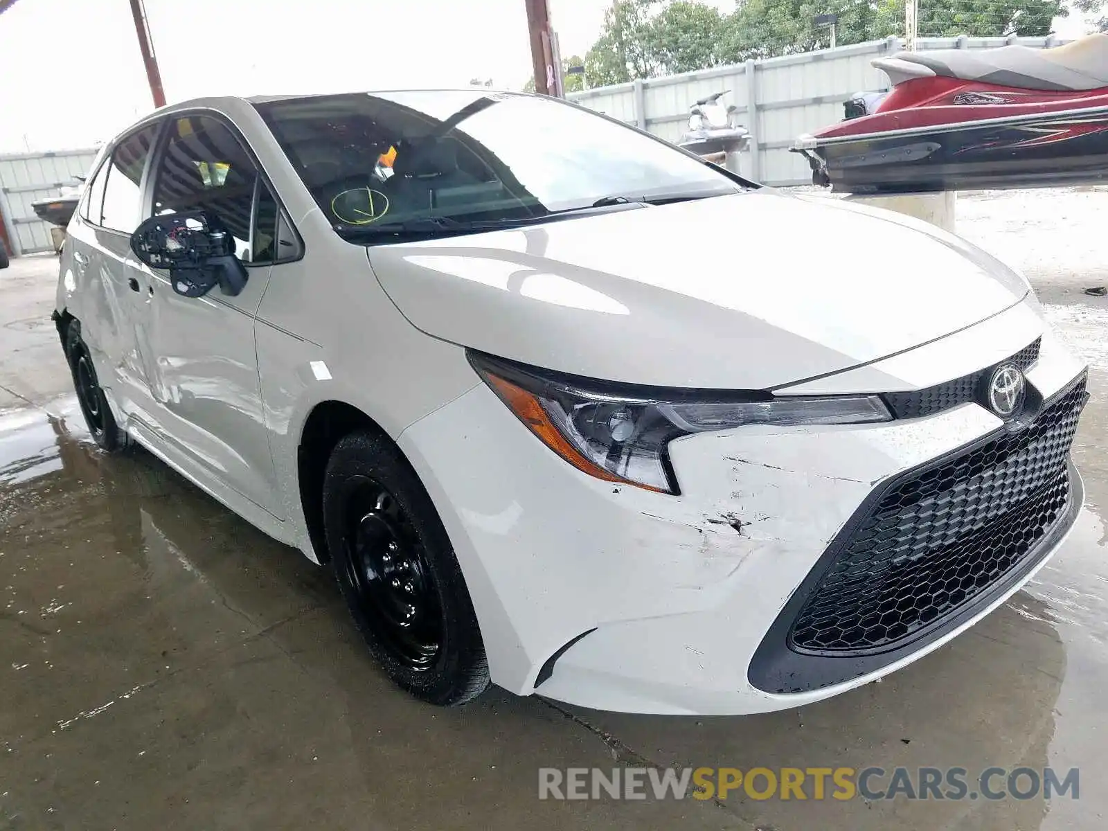 1 Photograph of a damaged car JTDEPRAE5LJ029458 TOYOTA COROLLA 2020