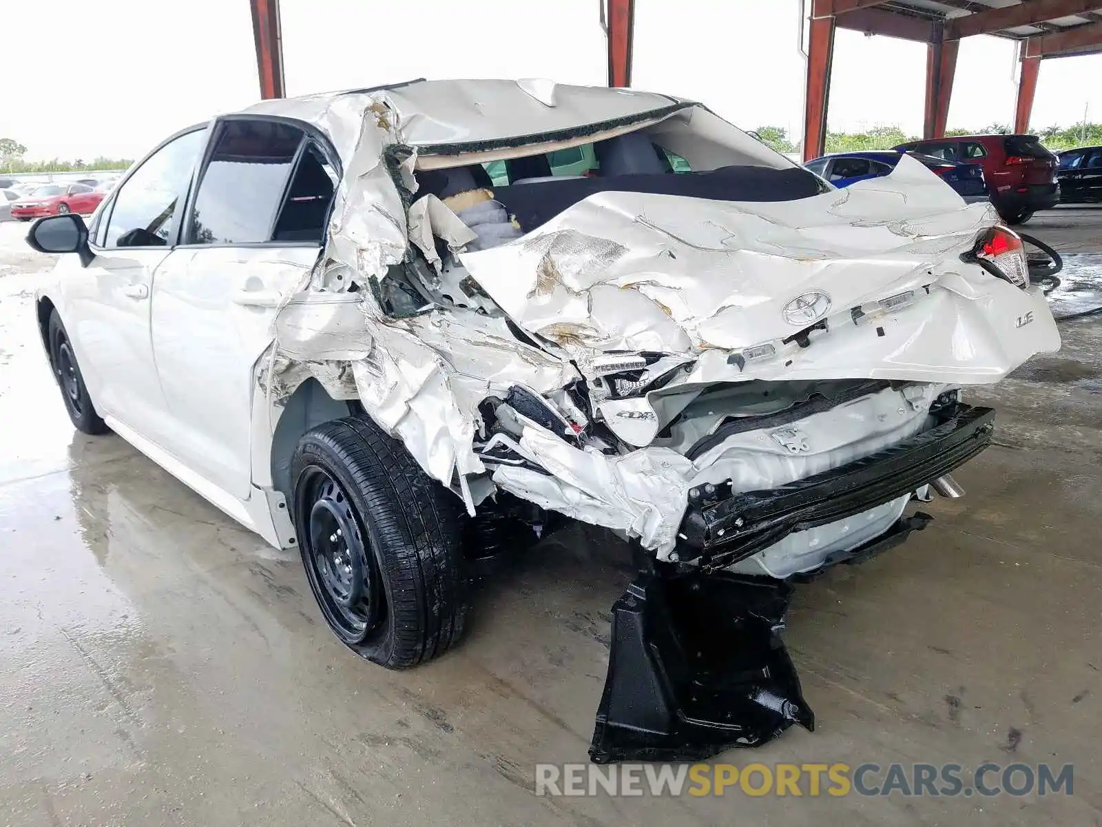 3 Photograph of a damaged car JTDEPRAE5LJ029458 TOYOTA COROLLA 2020