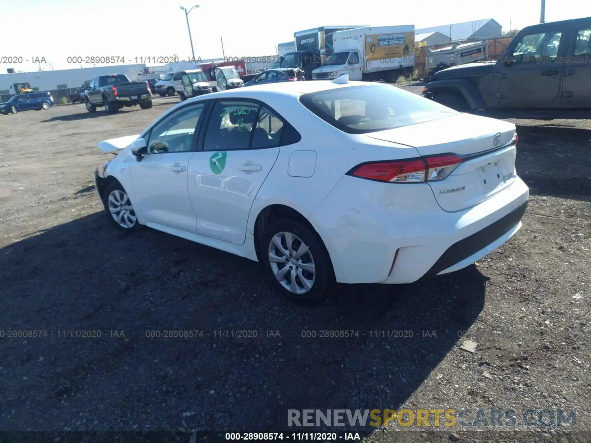 3 Photograph of a damaged car JTDEPRAE5LJ030397 TOYOTA COROLLA 2020