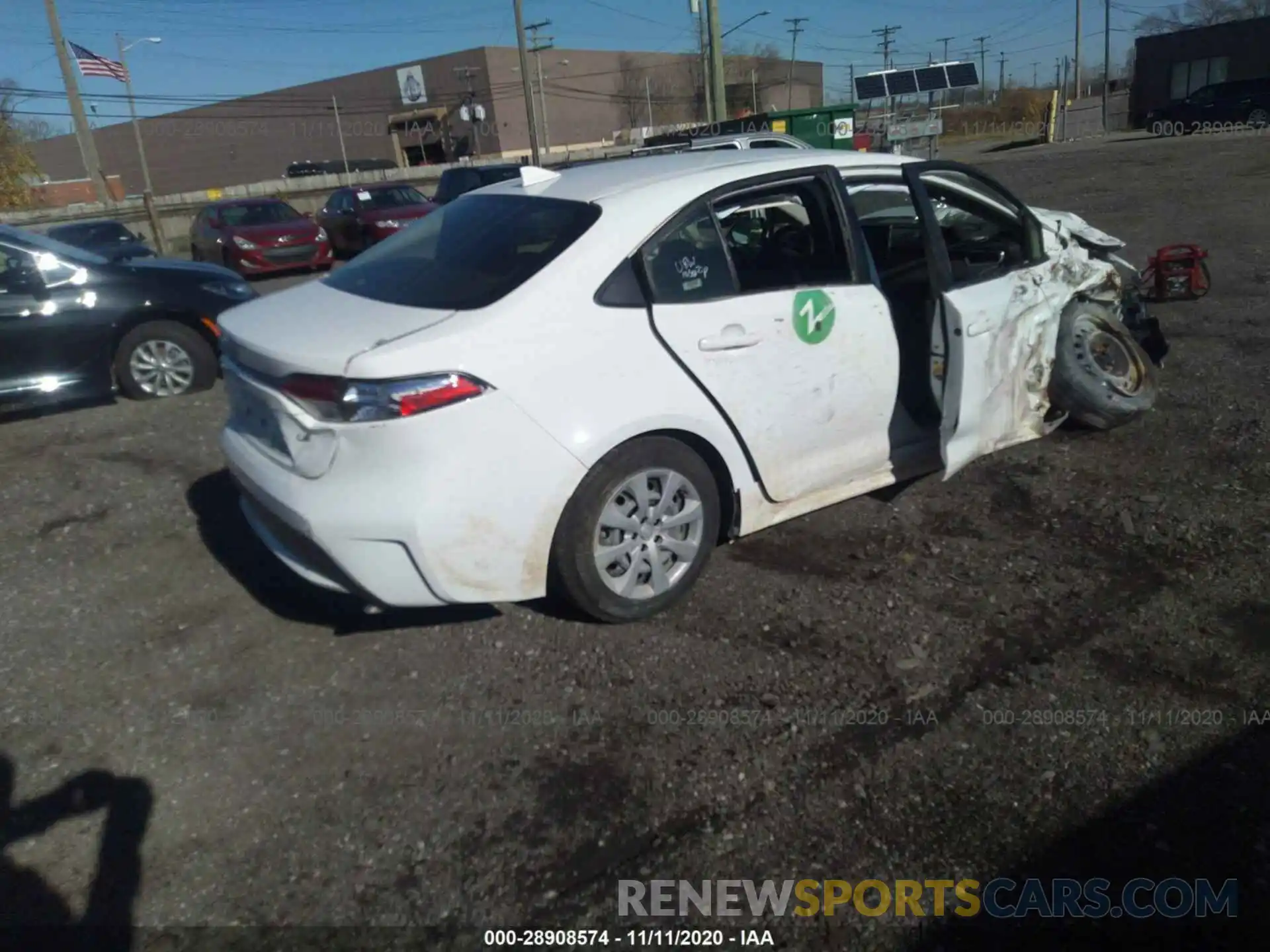 4 Photograph of a damaged car JTDEPRAE5LJ030397 TOYOTA COROLLA 2020