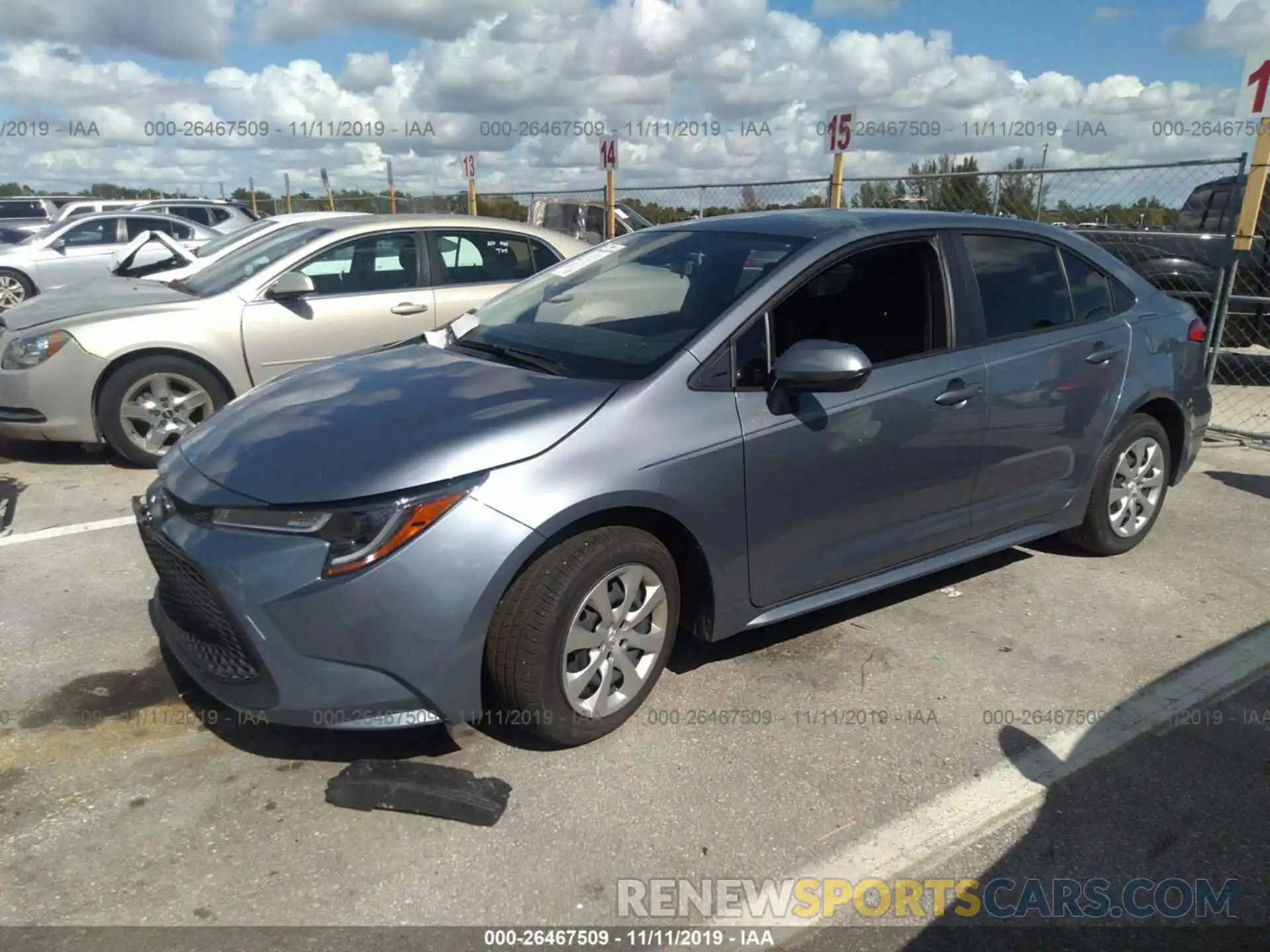 2 Photograph of a damaged car JTDEPRAE5LJ030853 TOYOTA COROLLA 2020