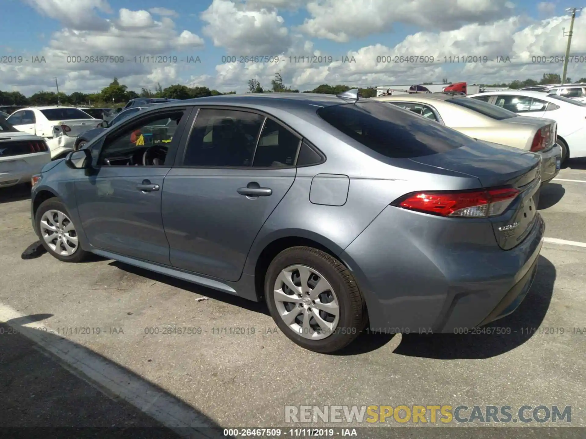 3 Photograph of a damaged car JTDEPRAE5LJ030853 TOYOTA COROLLA 2020