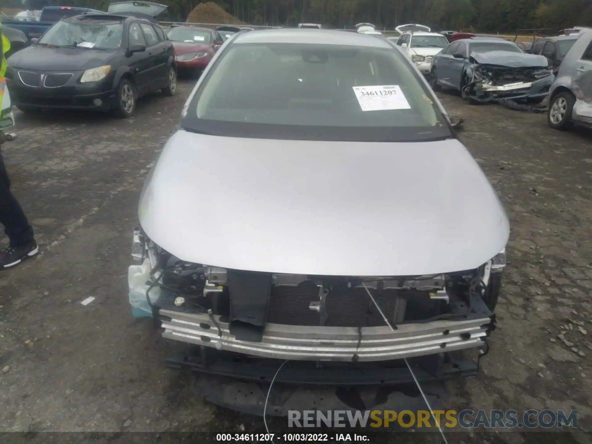 6 Photograph of a damaged car JTDEPRAE5LJ031064 TOYOTA COROLLA 2020