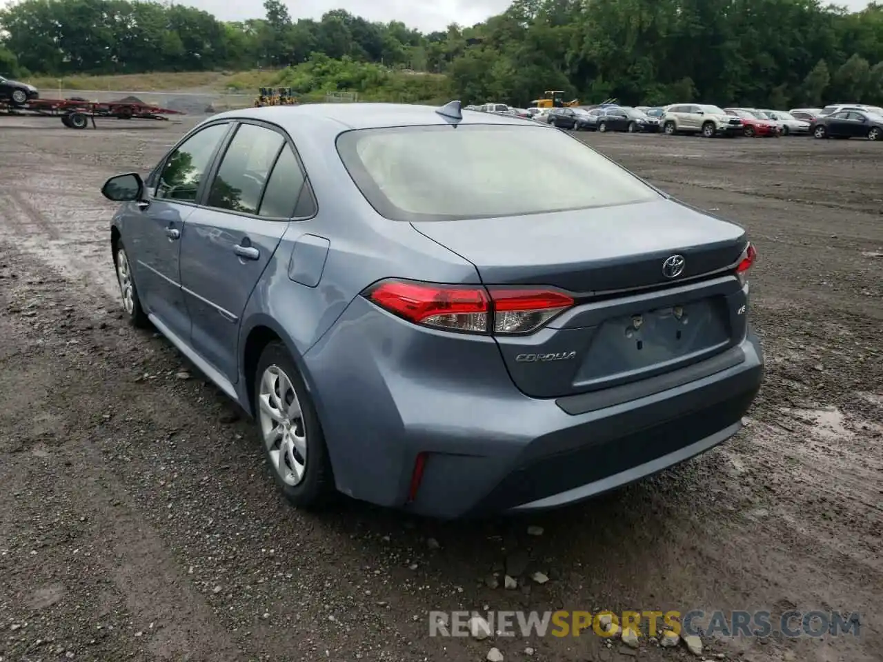 3 Photograph of a damaged car JTDEPRAE5LJ031579 TOYOTA COROLLA 2020