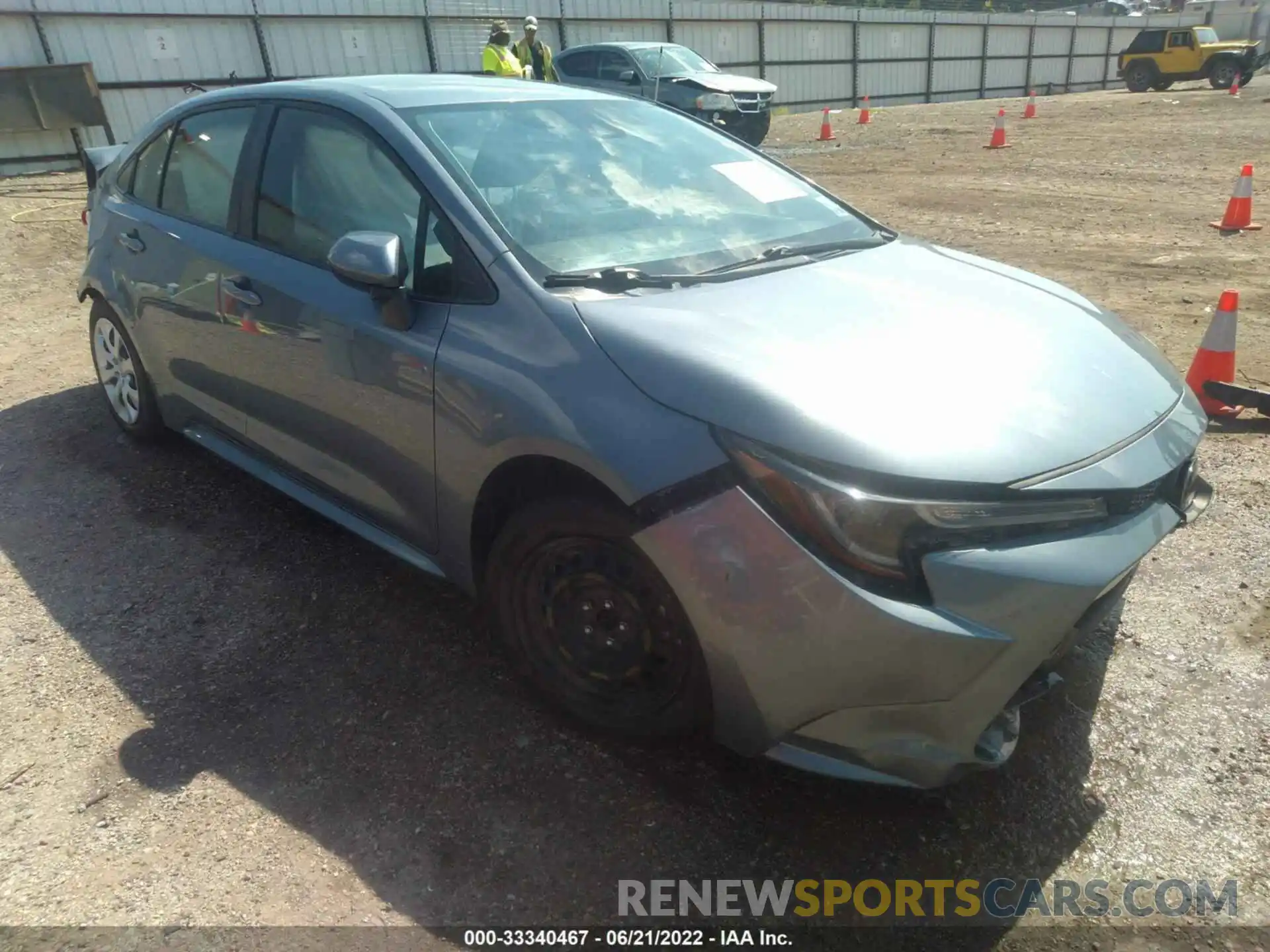 1 Photograph of a damaged car JTDEPRAE5LJ031727 TOYOTA COROLLA 2020