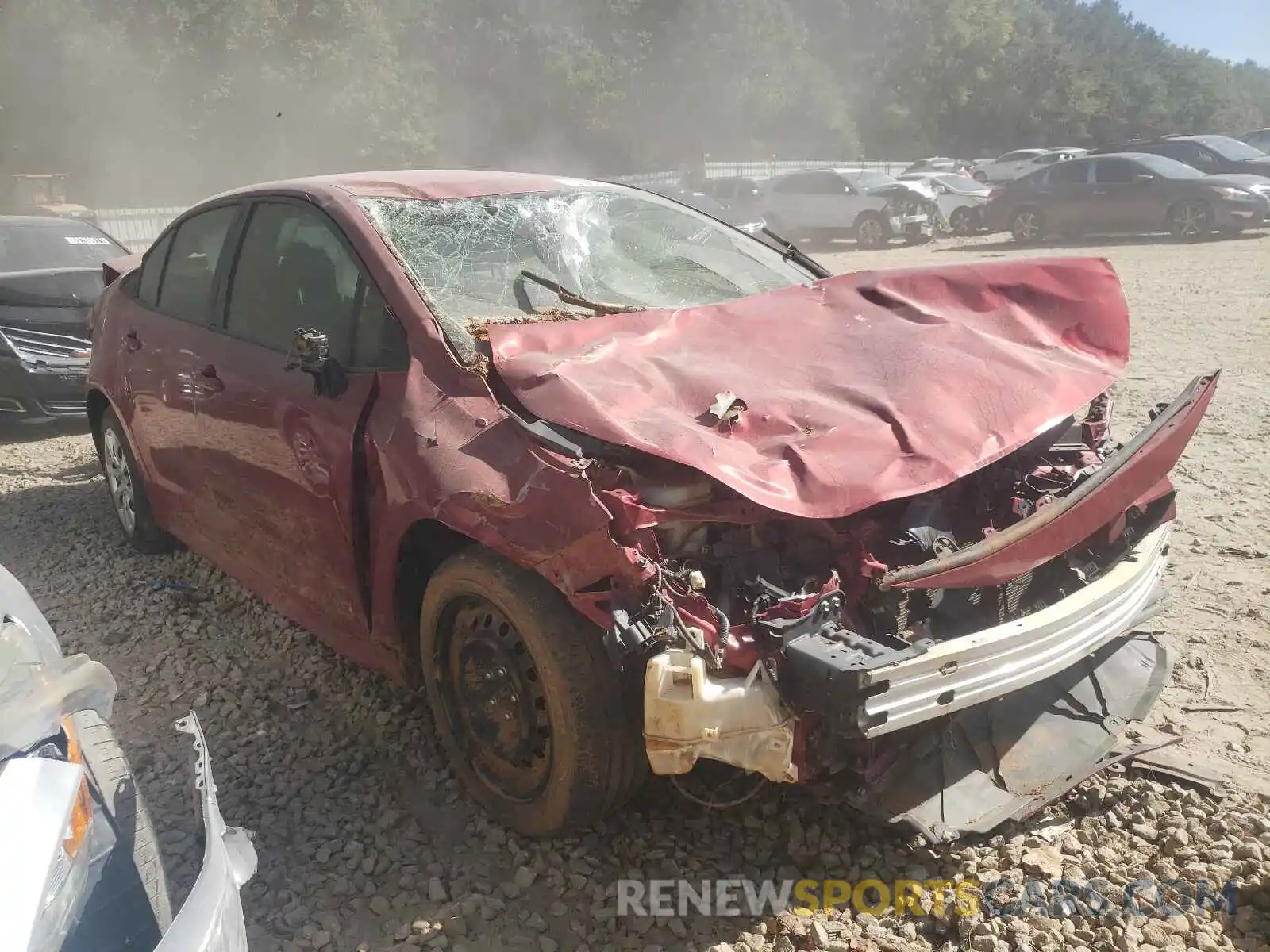 1 Photograph of a damaged car JTDEPRAE5LJ031890 TOYOTA COROLLA 2020