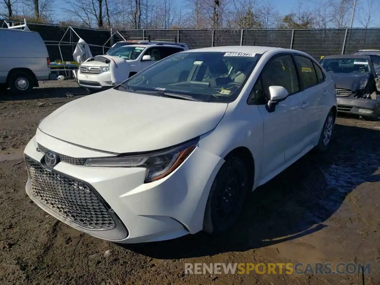 2 Photograph of a damaged car JTDEPRAE5LJ032232 TOYOTA COROLLA 2020