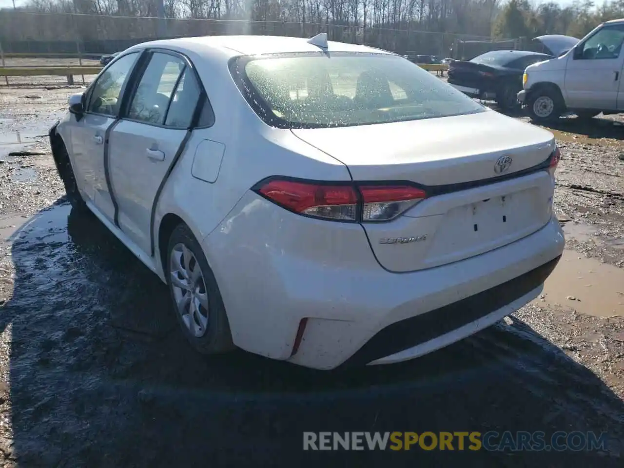 3 Photograph of a damaged car JTDEPRAE5LJ032232 TOYOTA COROLLA 2020