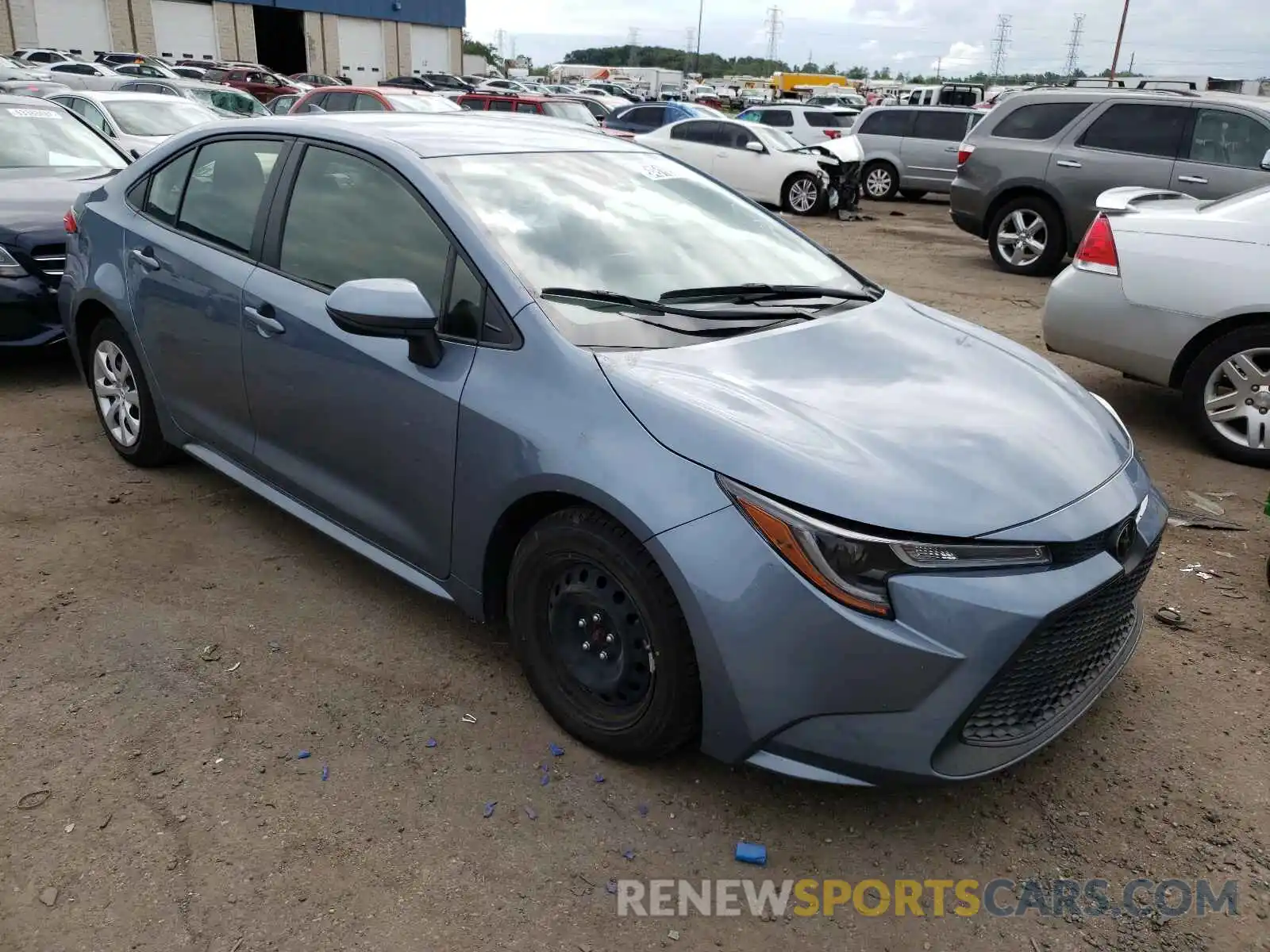 1 Photograph of a damaged car JTDEPRAE5LJ032845 TOYOTA COROLLA 2020