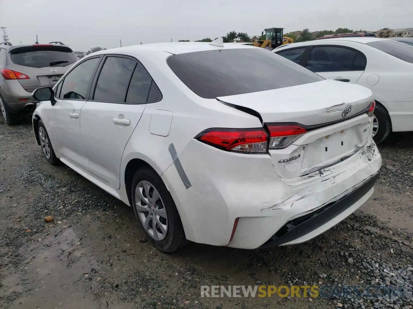 3 Photograph of a damaged car JTDEPRAE5LJ033512 TOYOTA COROLLA 2020