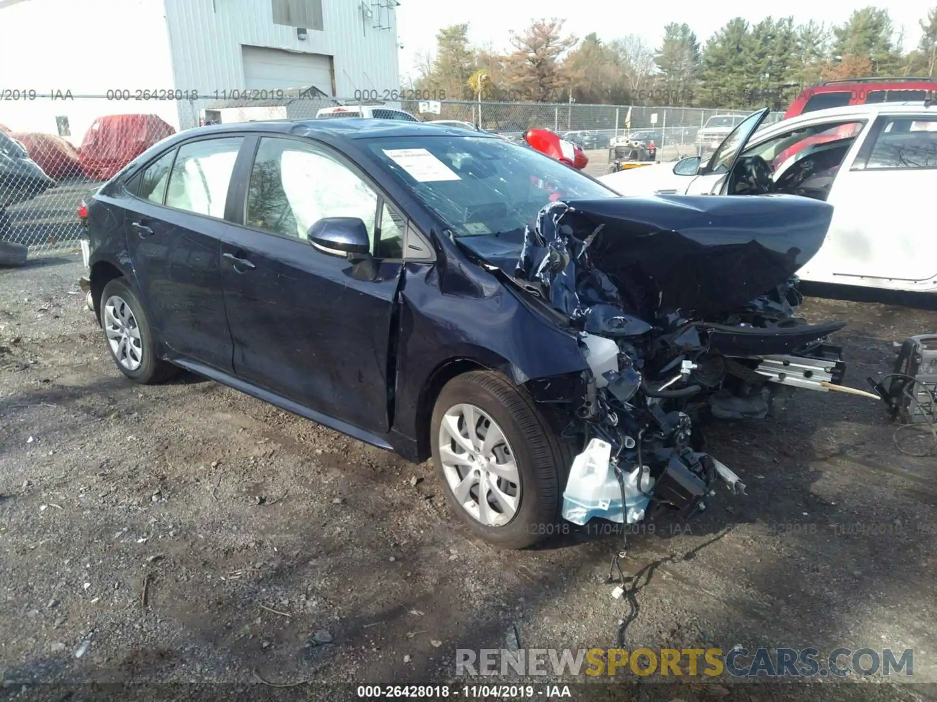 1 Photograph of a damaged car JTDEPRAE5LJ033753 TOYOTA COROLLA 2020