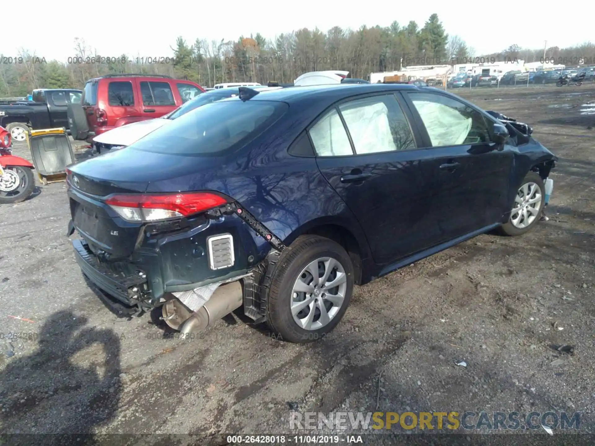 4 Photograph of a damaged car JTDEPRAE5LJ033753 TOYOTA COROLLA 2020