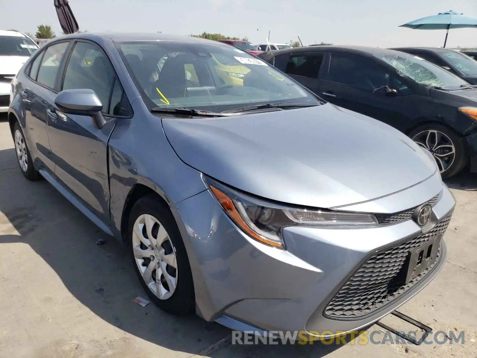 1 Photograph of a damaged car JTDEPRAE5LJ034238 TOYOTA COROLLA 2020