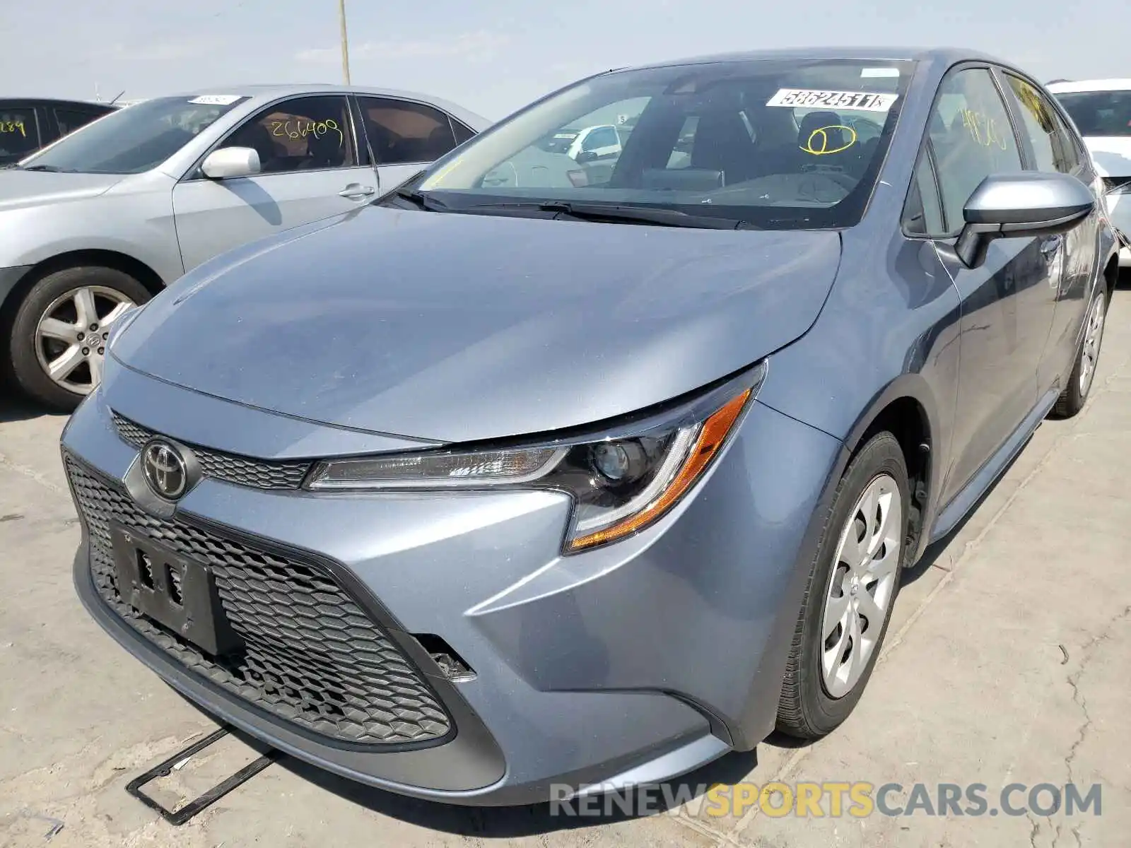 2 Photograph of a damaged car JTDEPRAE5LJ034238 TOYOTA COROLLA 2020