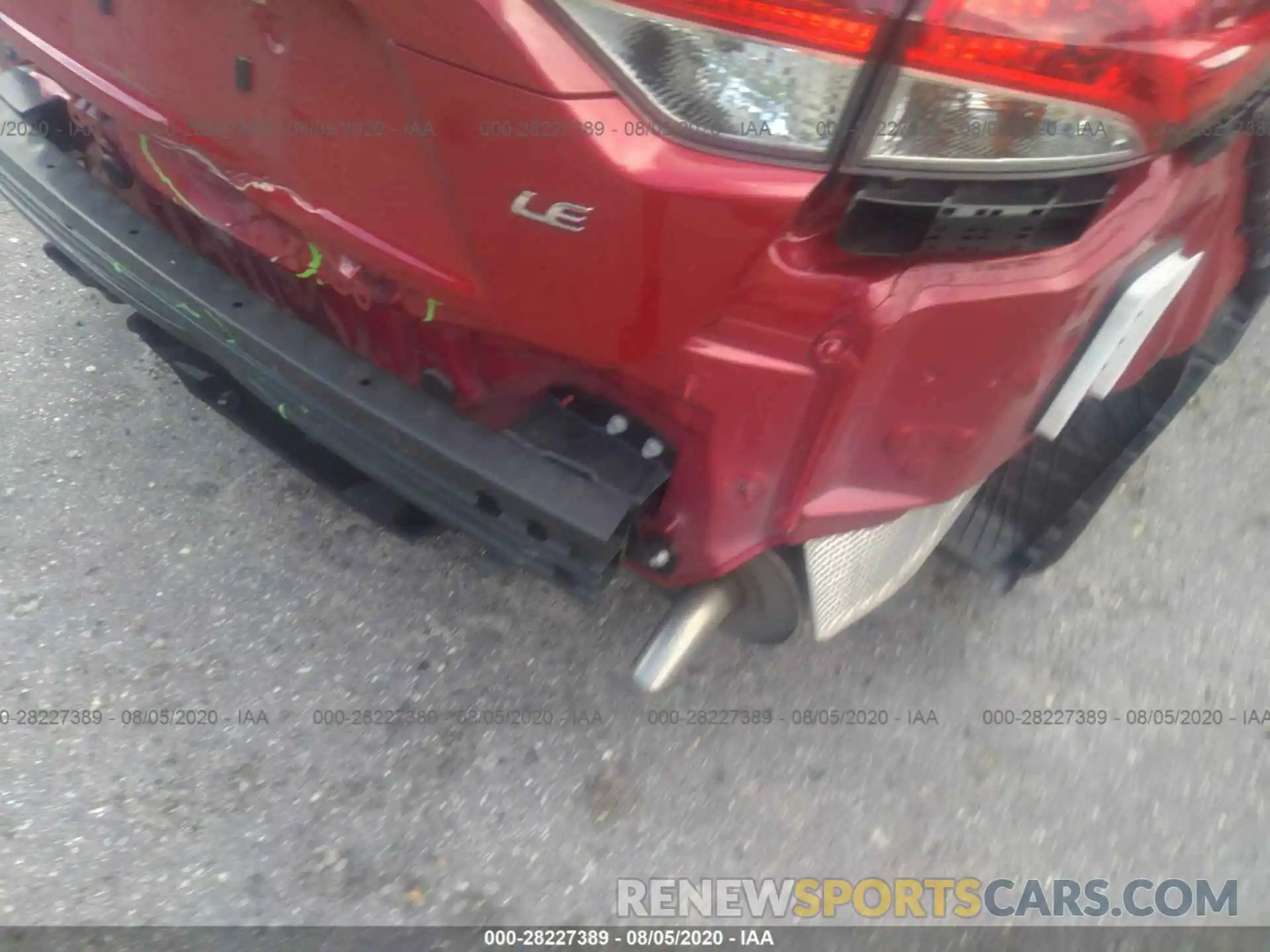 6 Photograph of a damaged car JTDEPRAE5LJ034465 TOYOTA COROLLA 2020
