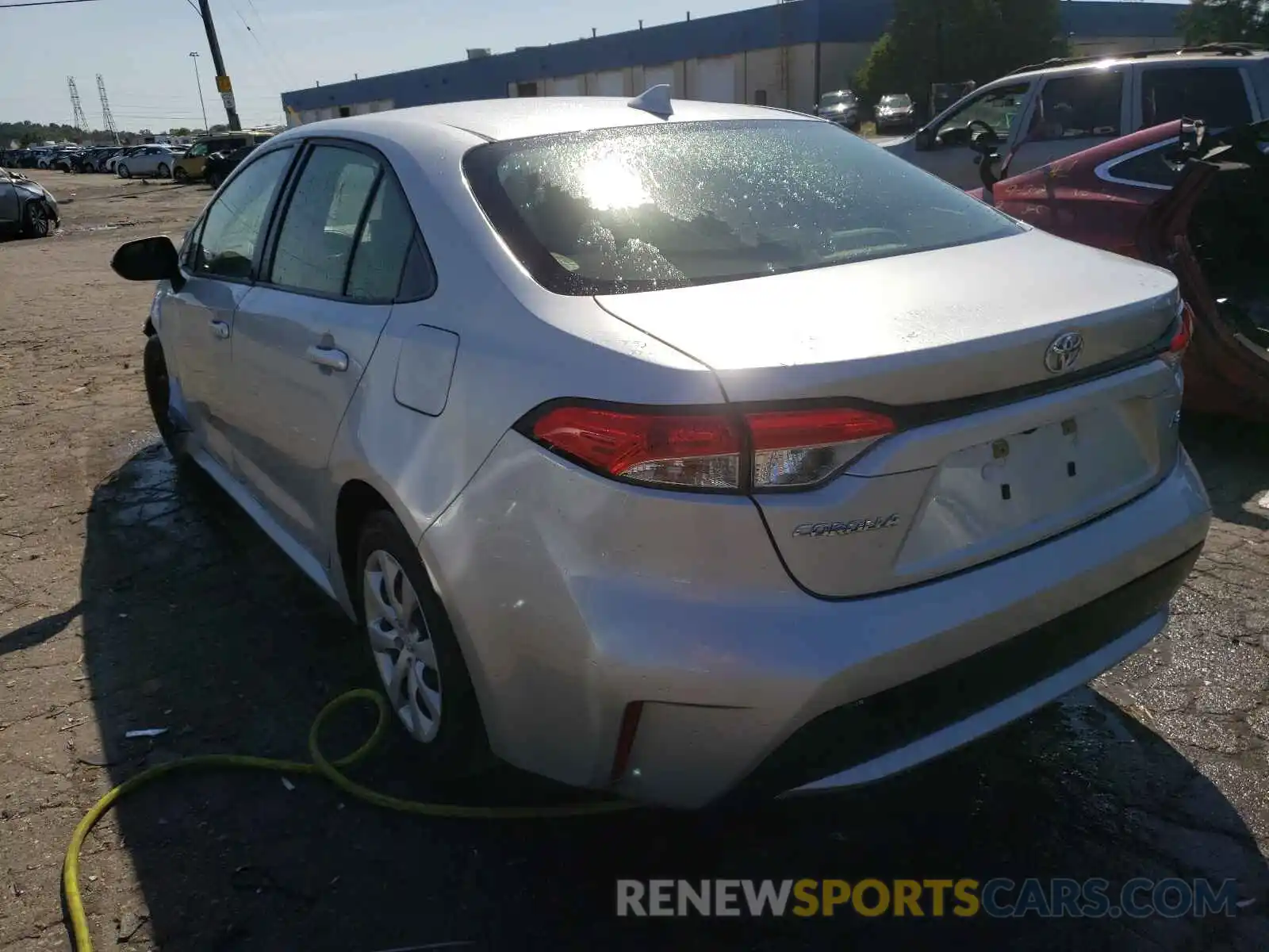 3 Photograph of a damaged car JTDEPRAE5LJ034501 TOYOTA COROLLA 2020