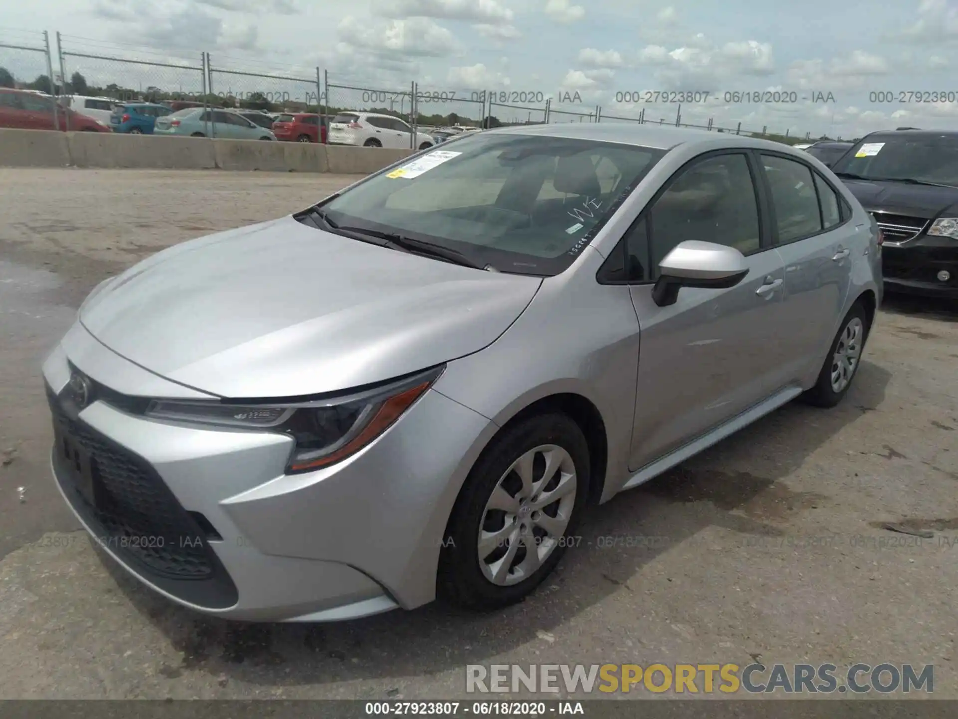 2 Photograph of a damaged car JTDEPRAE5LJ034627 TOYOTA COROLLA 2020