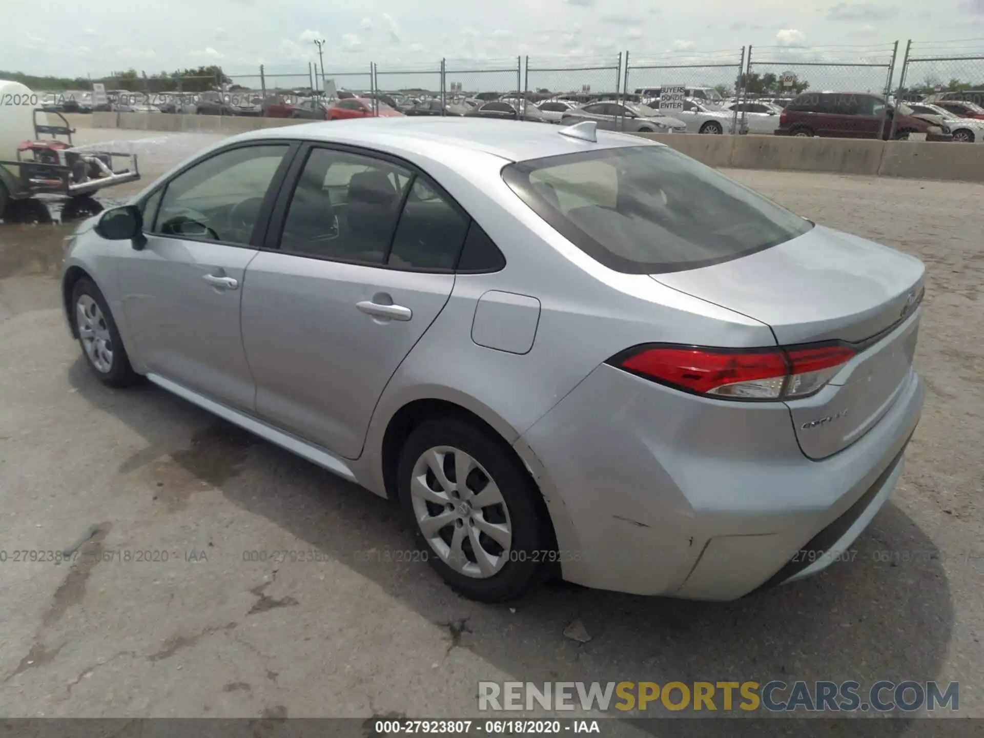 3 Photograph of a damaged car JTDEPRAE5LJ034627 TOYOTA COROLLA 2020