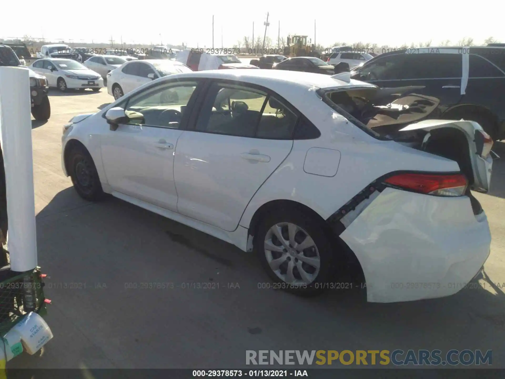 3 Photograph of a damaged car JTDEPRAE5LJ035003 TOYOTA COROLLA 2020