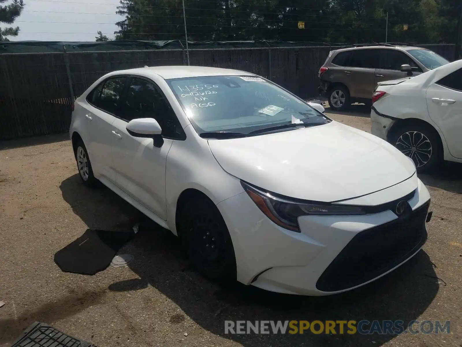 1 Photograph of a damaged car JTDEPRAE5LJ035213 TOYOTA COROLLA 2020