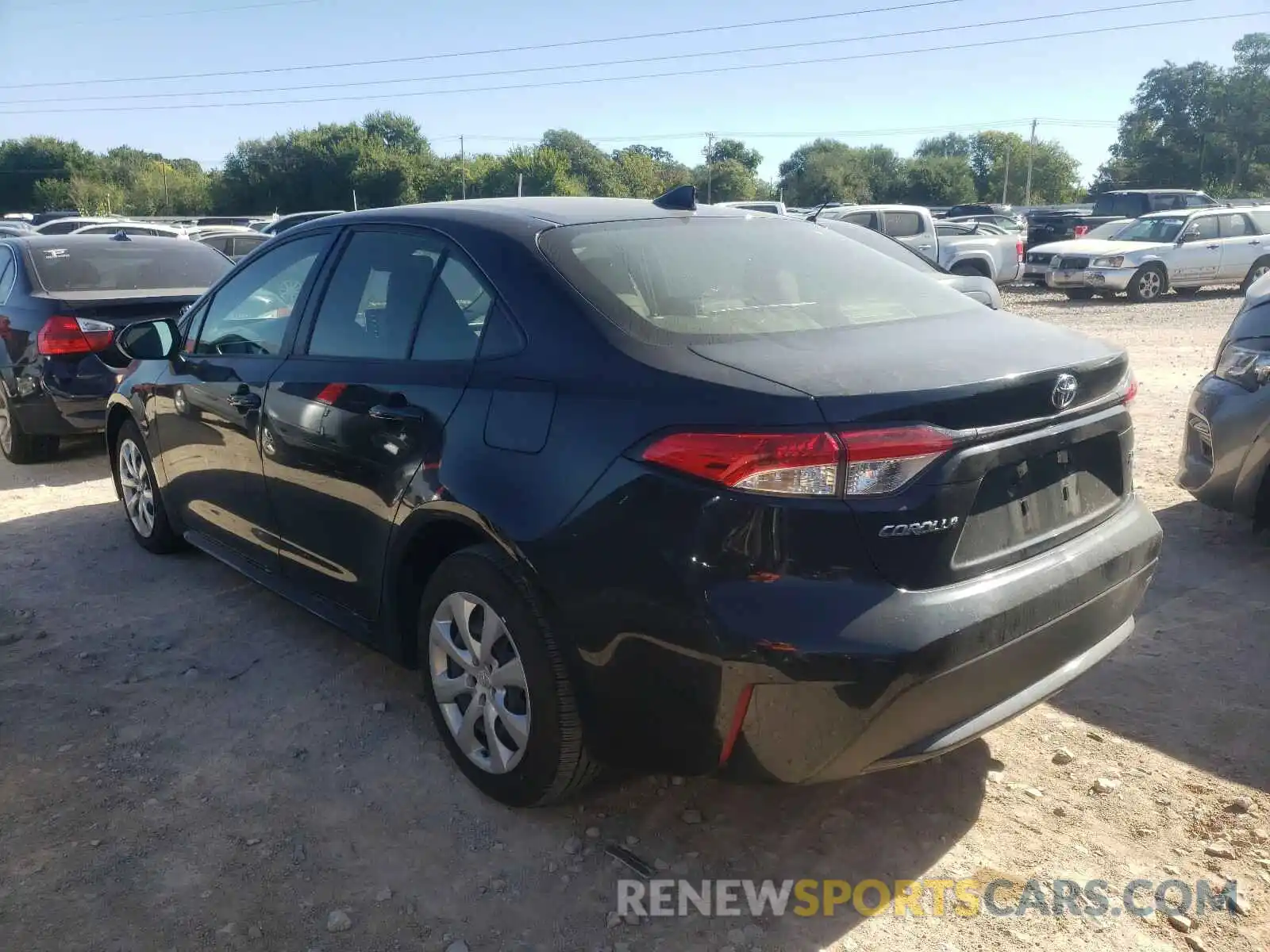 3 Photograph of a damaged car JTDEPRAE5LJ035275 TOYOTA COROLLA 2020