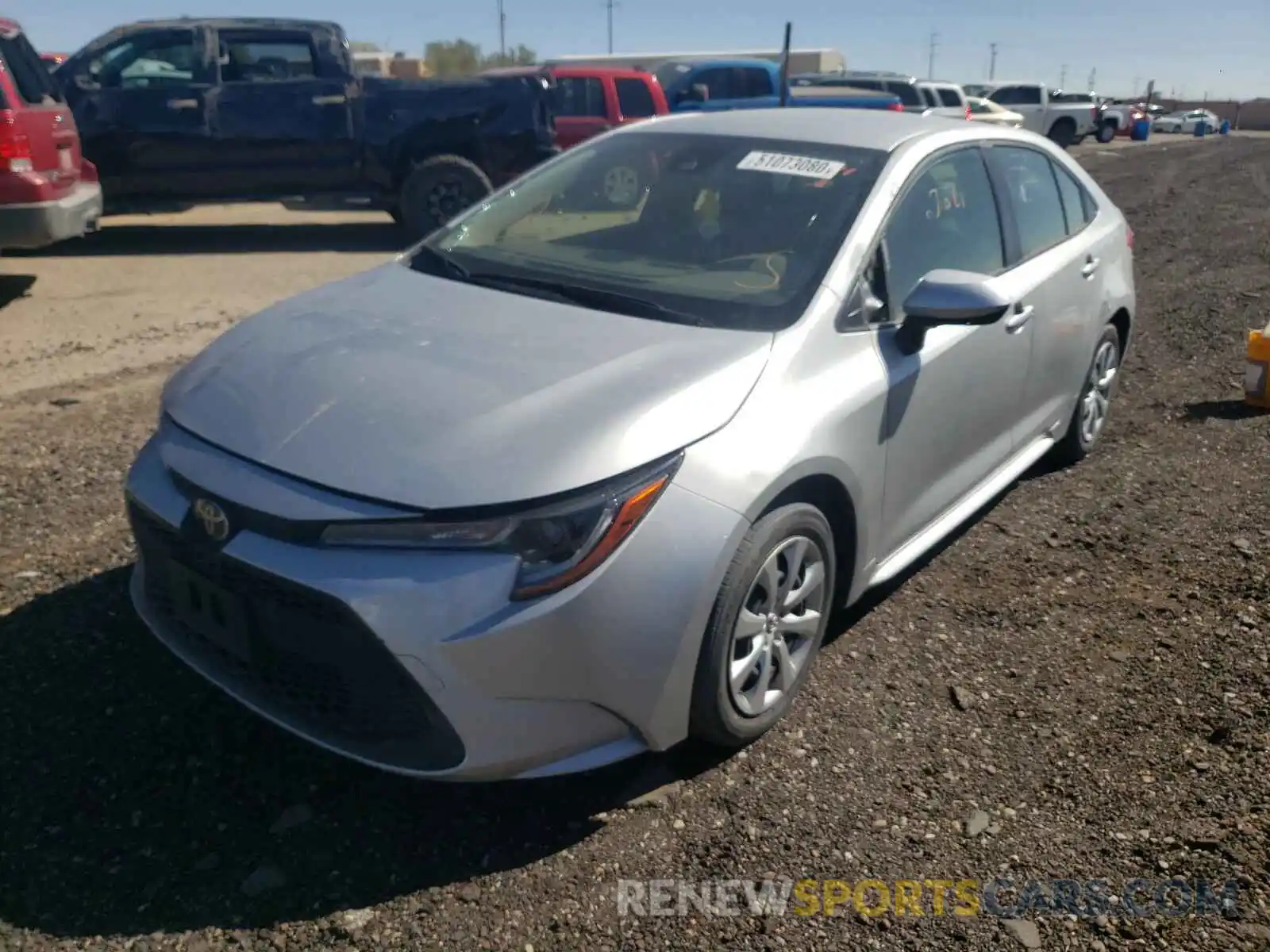 2 Photograph of a damaged car JTDEPRAE5LJ035437 TOYOTA COROLLA 2020