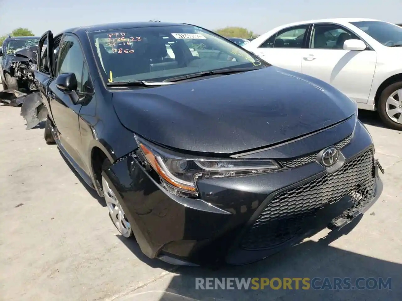 1 Photograph of a damaged car JTDEPRAE5LJ035860 TOYOTA COROLLA 2020