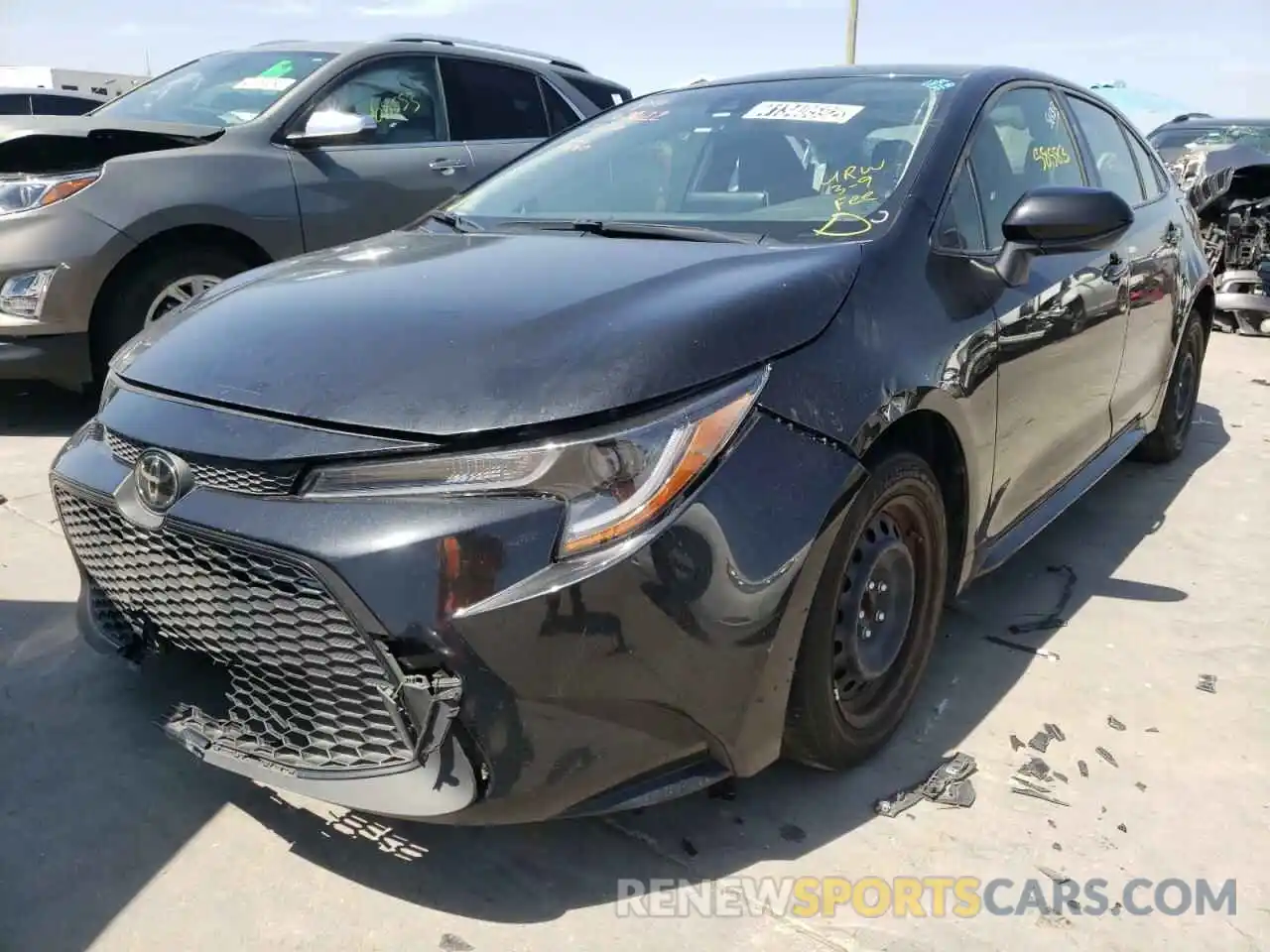 2 Photograph of a damaged car JTDEPRAE5LJ035860 TOYOTA COROLLA 2020