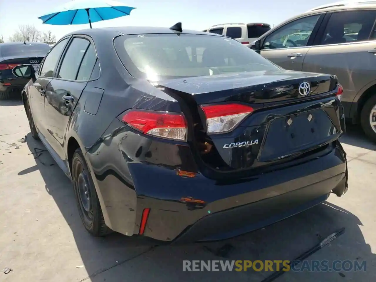 3 Photograph of a damaged car JTDEPRAE5LJ035860 TOYOTA COROLLA 2020