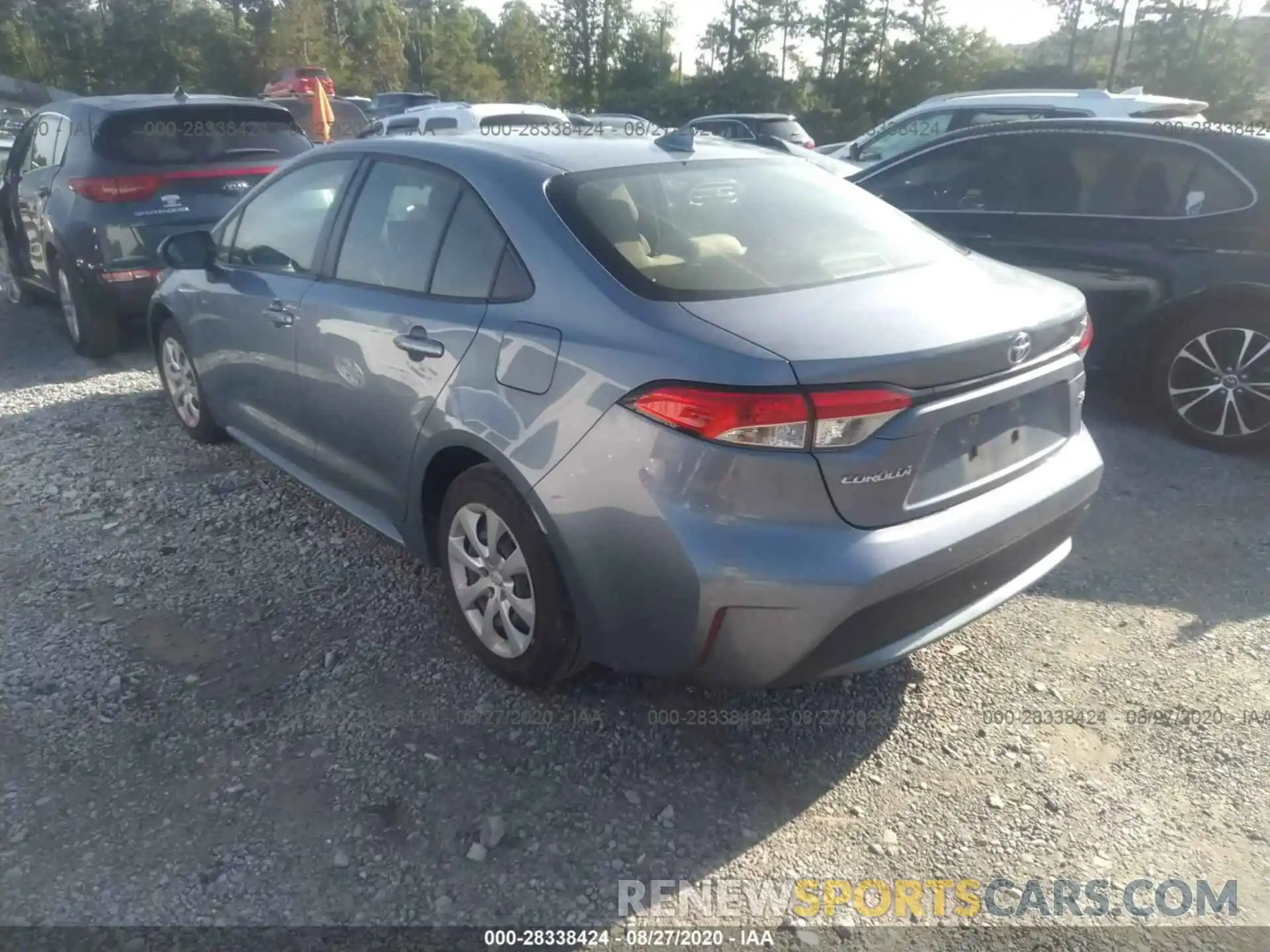 3 Photograph of a damaged car JTDEPRAE5LJ035891 TOYOTA COROLLA 2020