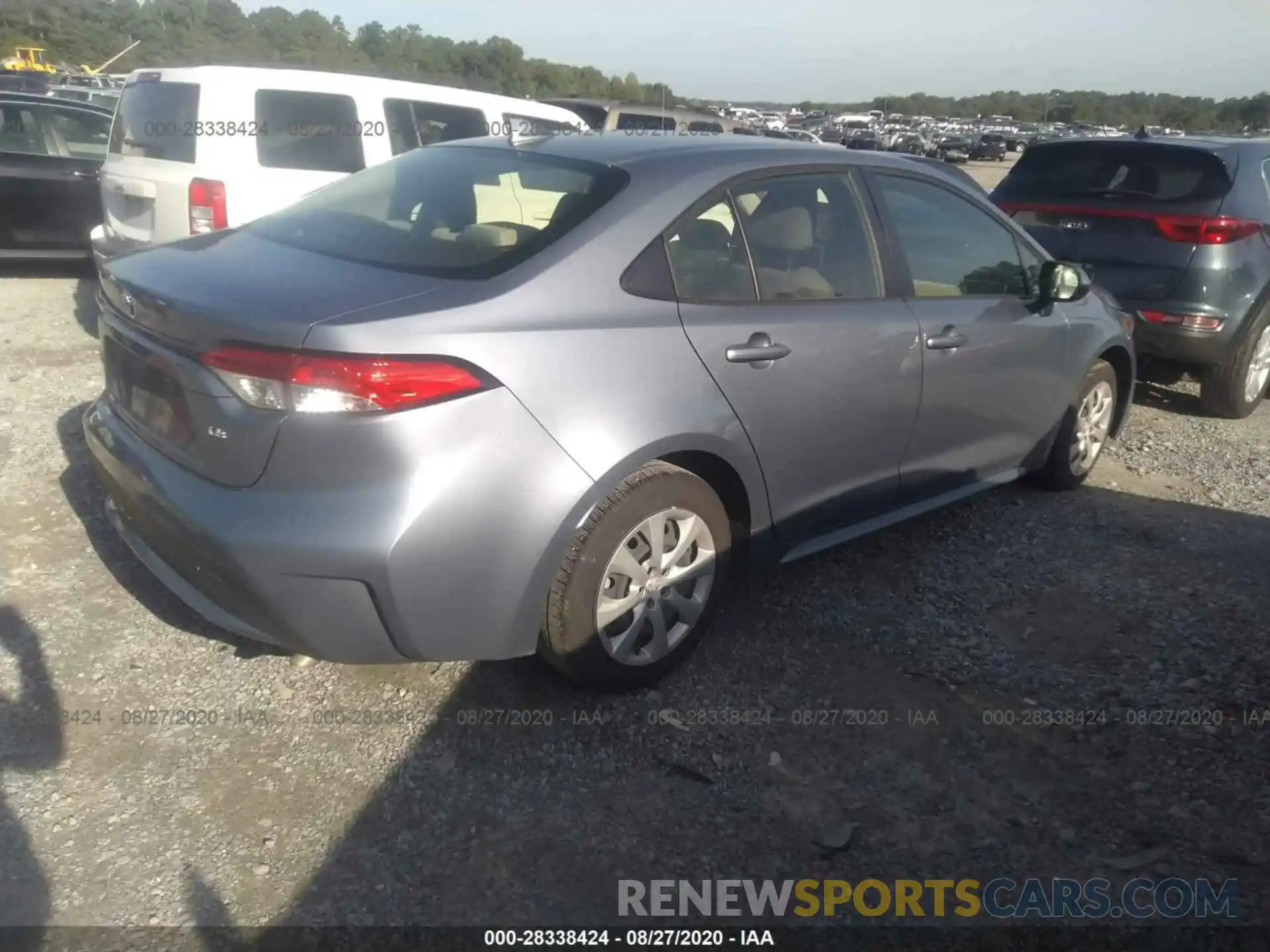 4 Photograph of a damaged car JTDEPRAE5LJ035891 TOYOTA COROLLA 2020