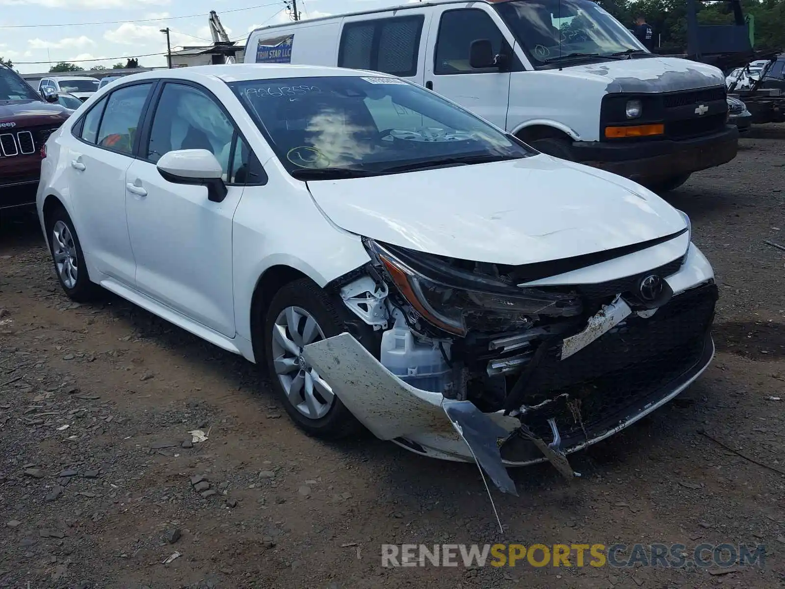 1 Photograph of a damaged car JTDEPRAE5LJ036507 TOYOTA COROLLA 2020