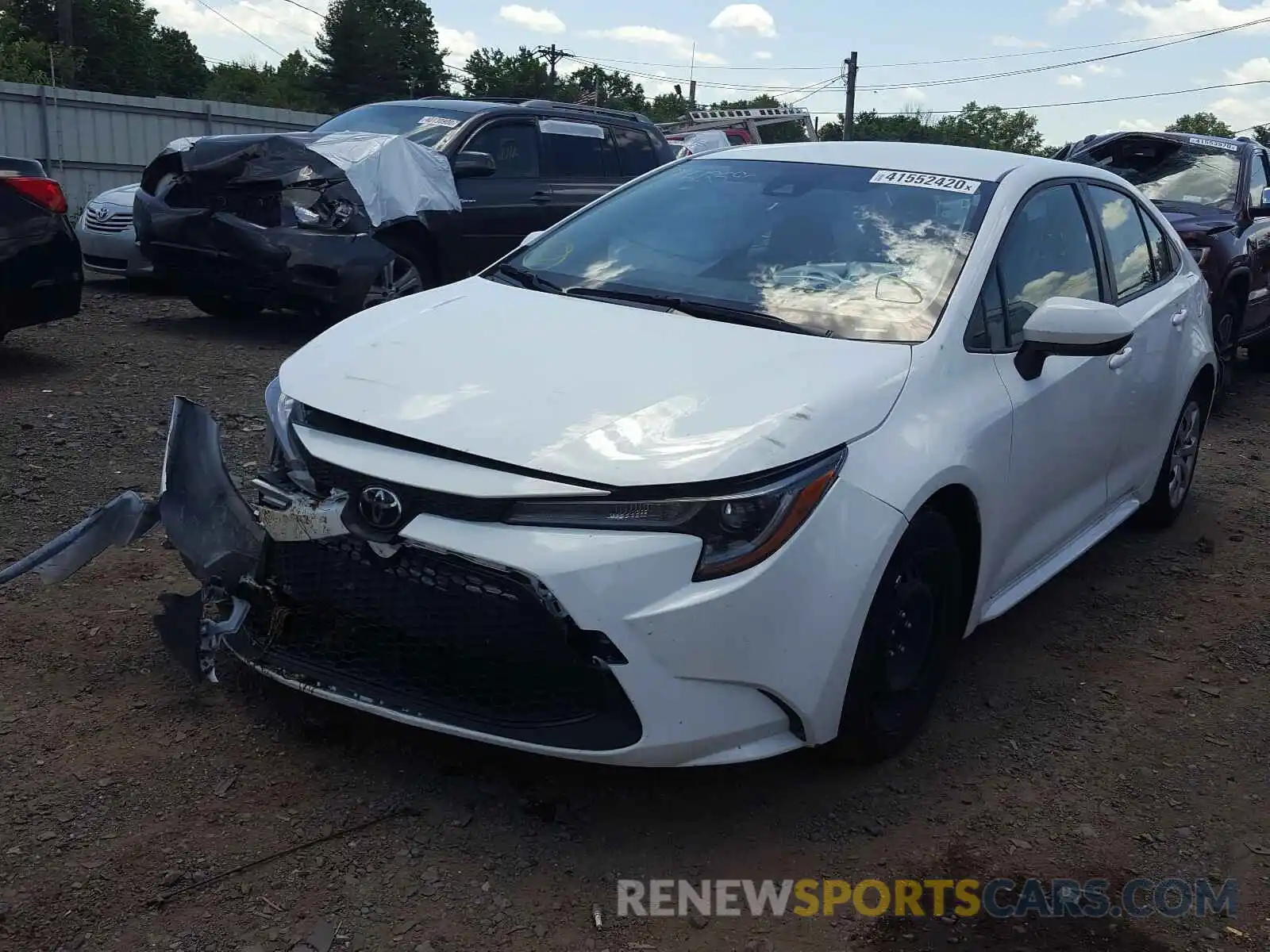 2 Photograph of a damaged car JTDEPRAE5LJ036507 TOYOTA COROLLA 2020