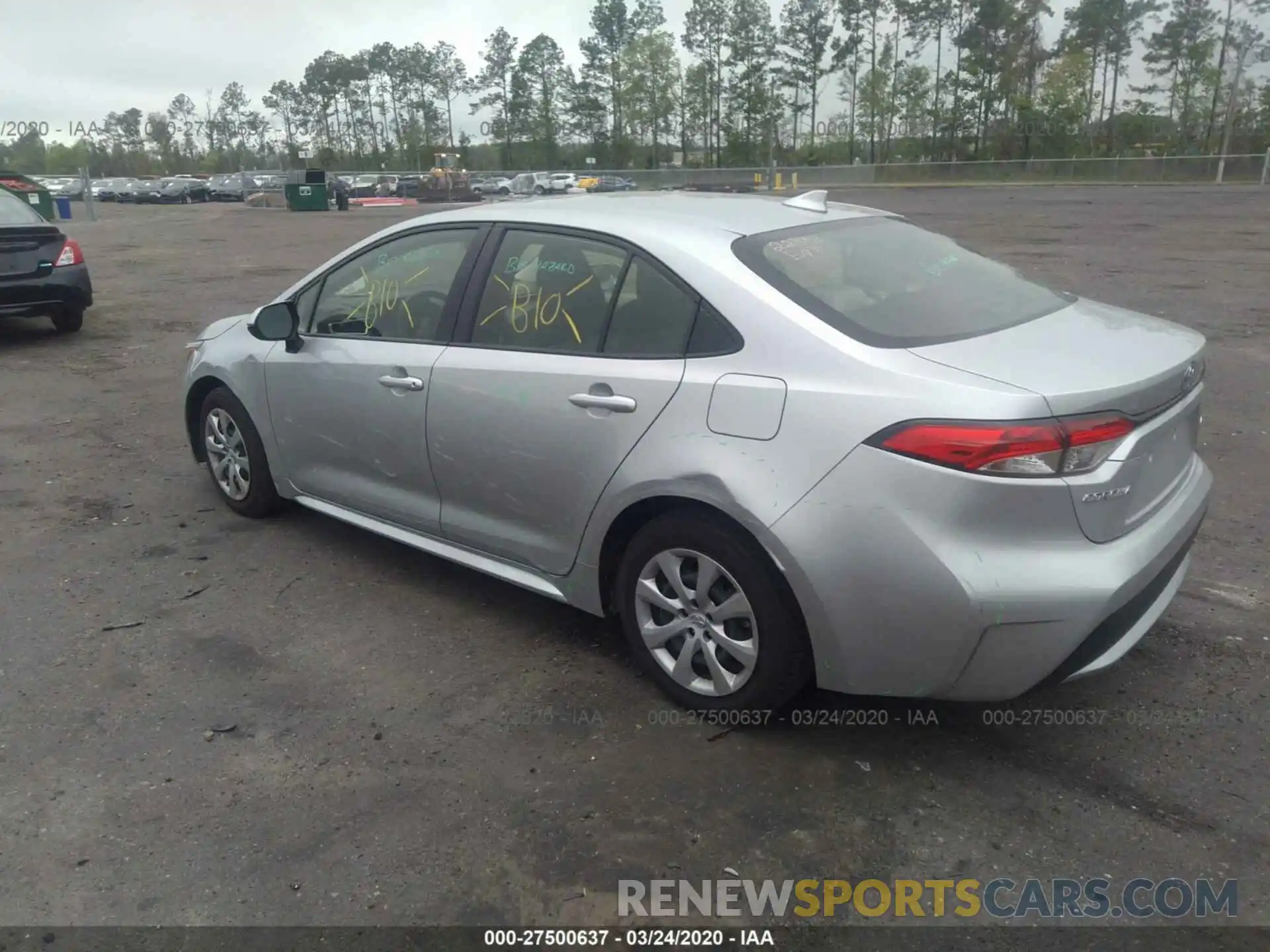 3 Photograph of a damaged car JTDEPRAE5LJ036846 TOYOTA COROLLA 2020