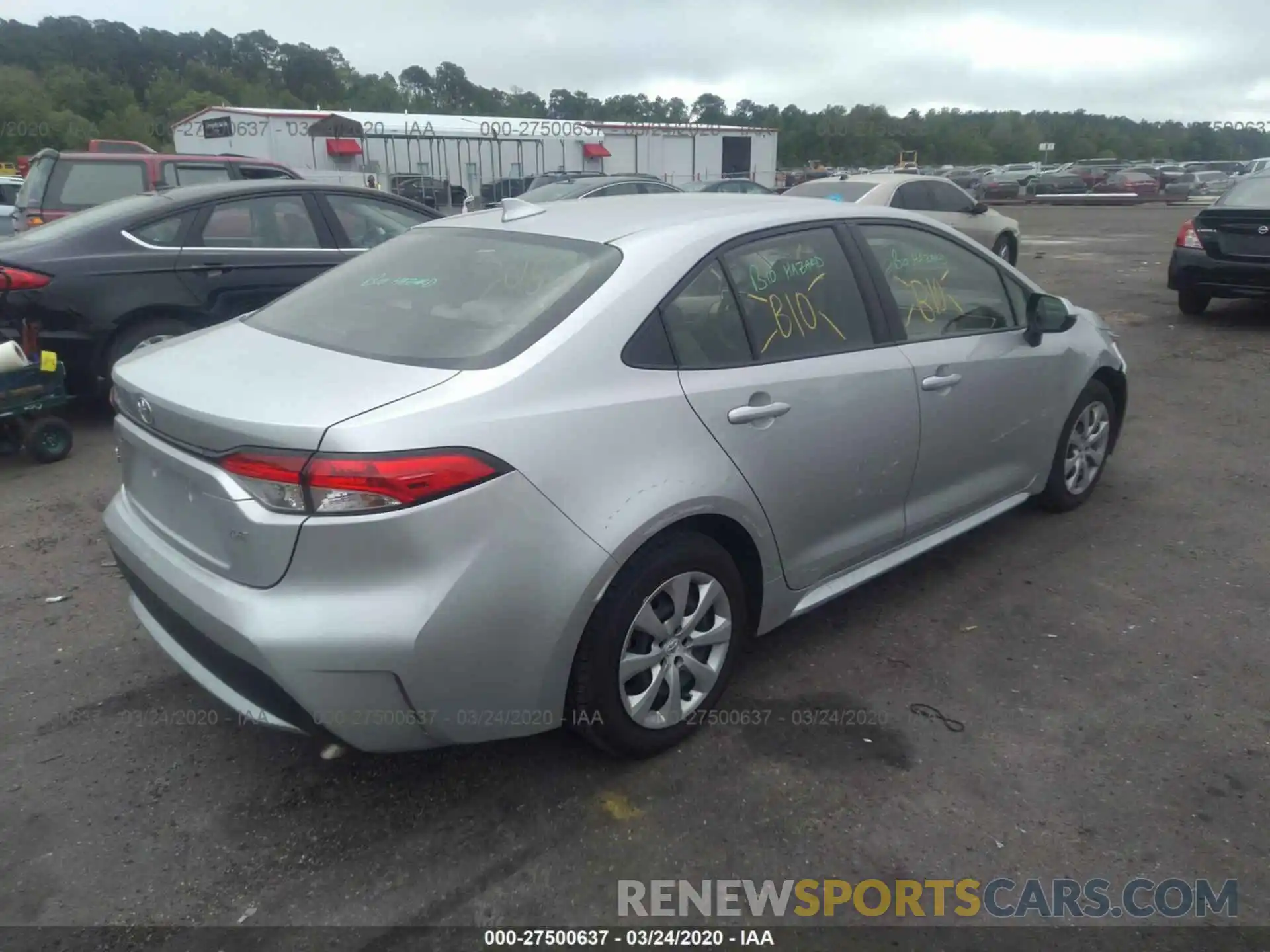 4 Photograph of a damaged car JTDEPRAE5LJ036846 TOYOTA COROLLA 2020