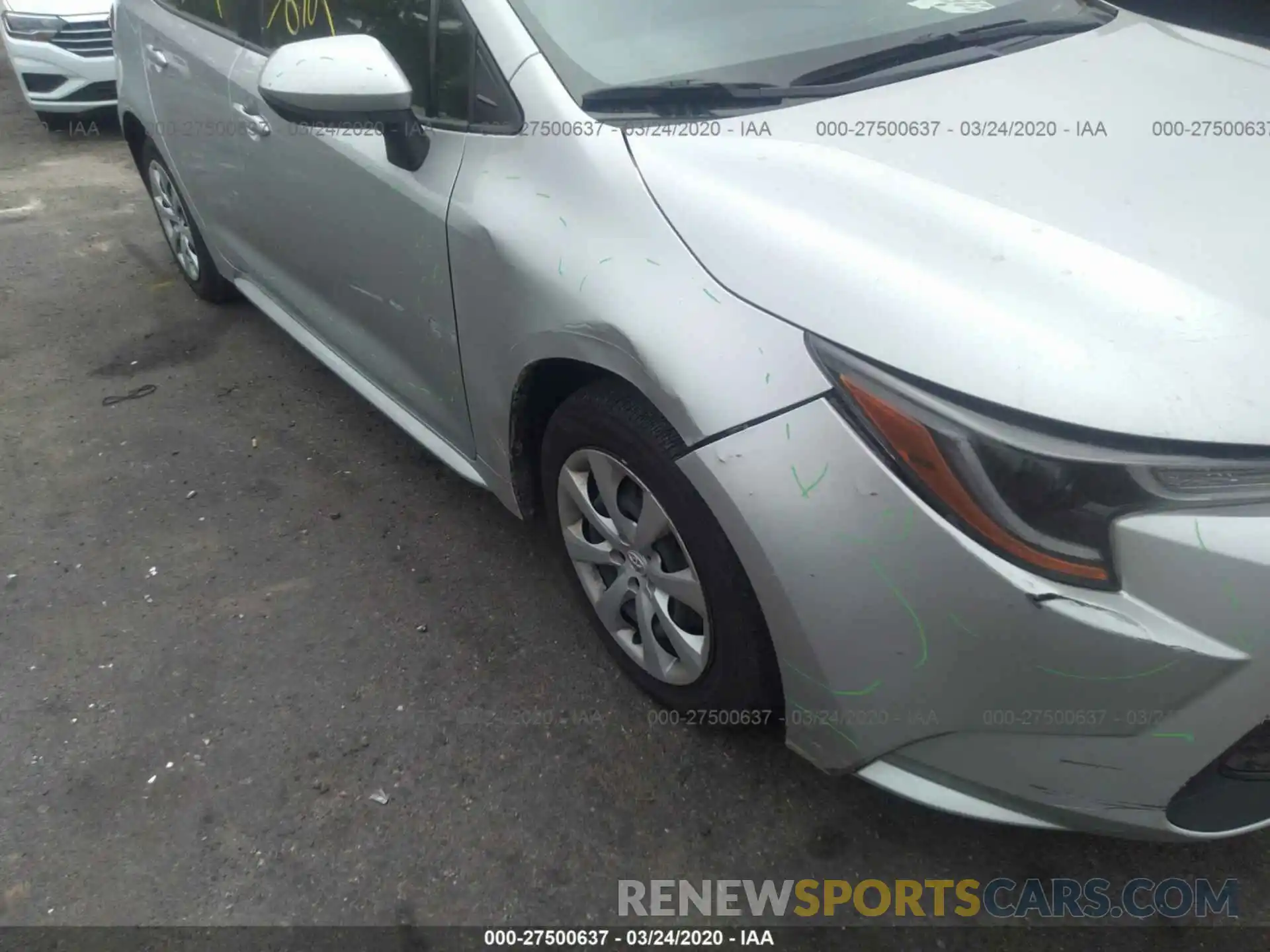 6 Photograph of a damaged car JTDEPRAE5LJ036846 TOYOTA COROLLA 2020