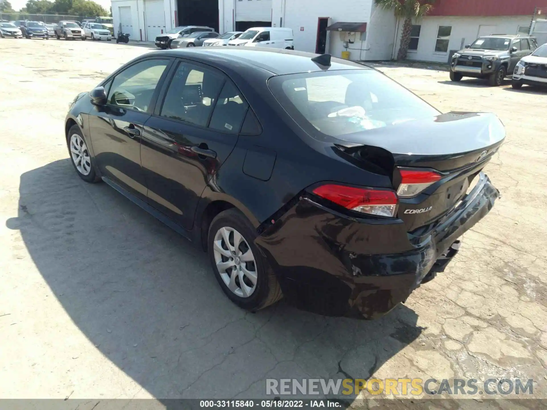 3 Photograph of a damaged car JTDEPRAE5LJ036989 TOYOTA COROLLA 2020