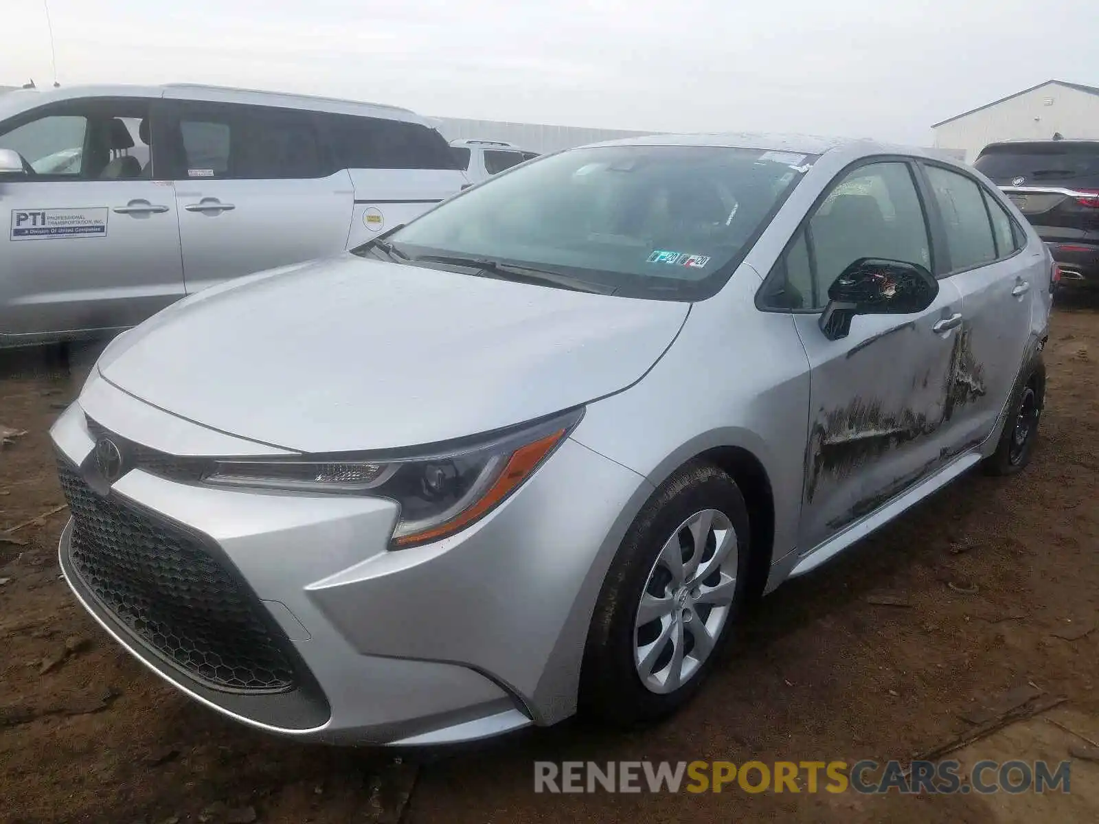 2 Photograph of a damaged car JTDEPRAE5LJ037513 TOYOTA COROLLA 2020