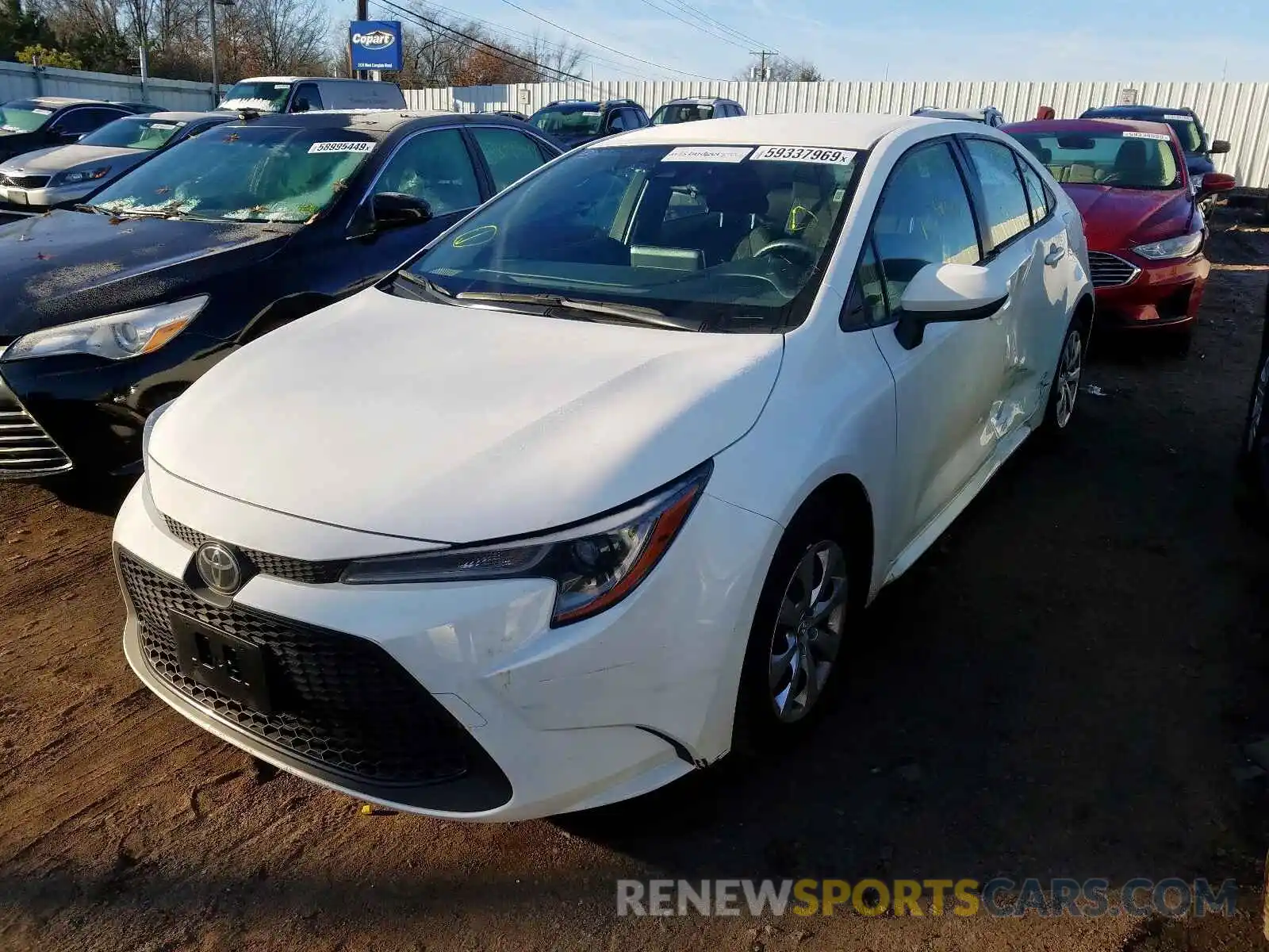 1 Photograph of a damaged car JTDEPRAE5LJ037687 TOYOTA COROLLA 2020